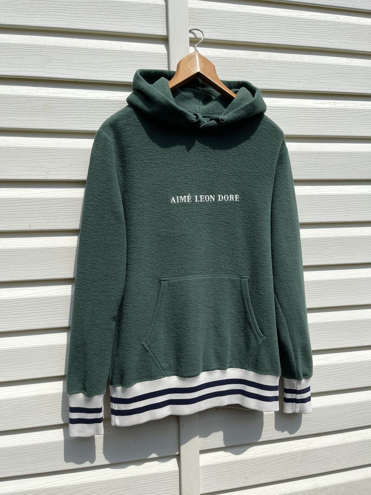 Aime Leon Dore Embroidered Logo Reverse Fleece Hoodie