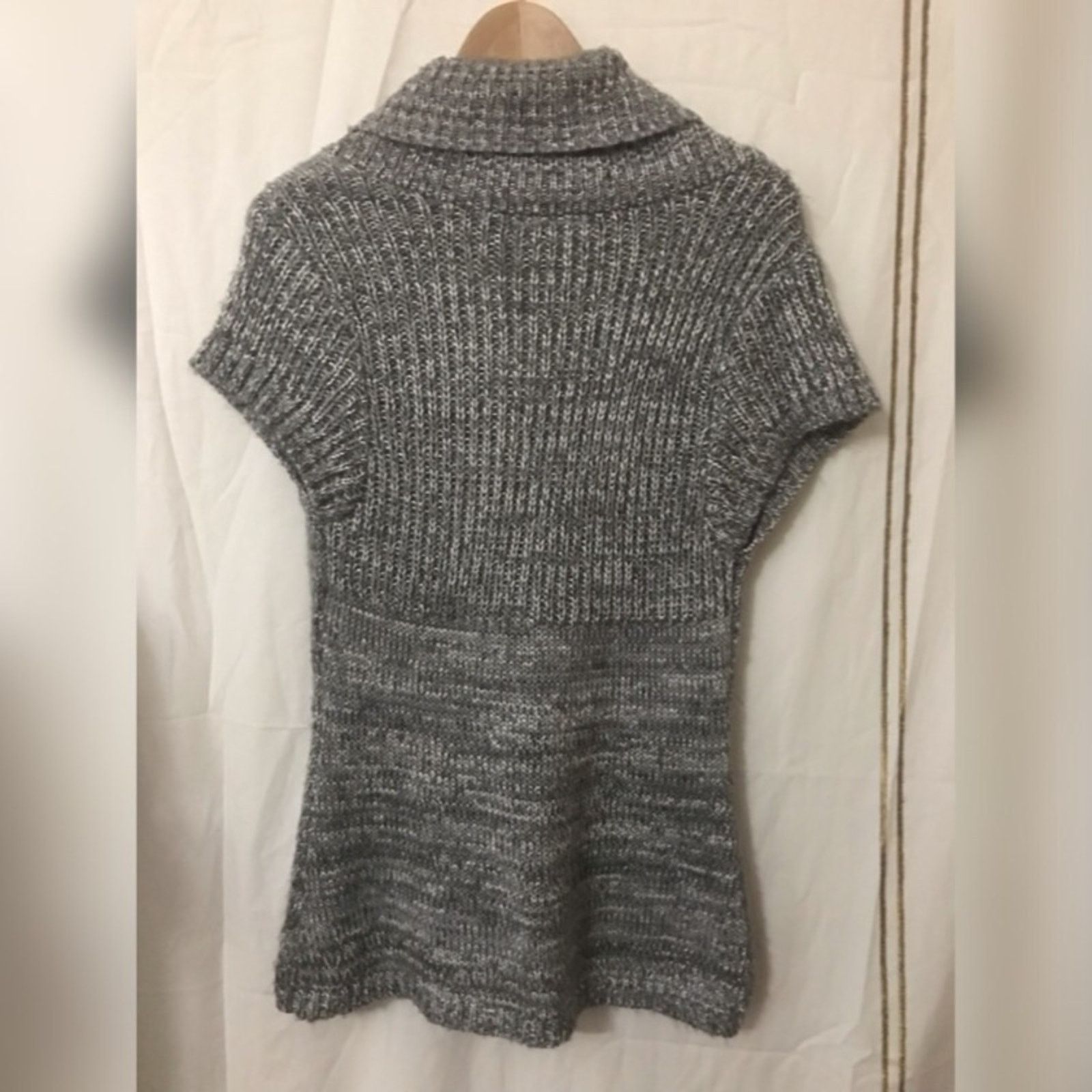 Other CATO Gray Career Short Sleeve Cardigan Sweater Size L / US 10 / IT 46 - 7 Thumbnail