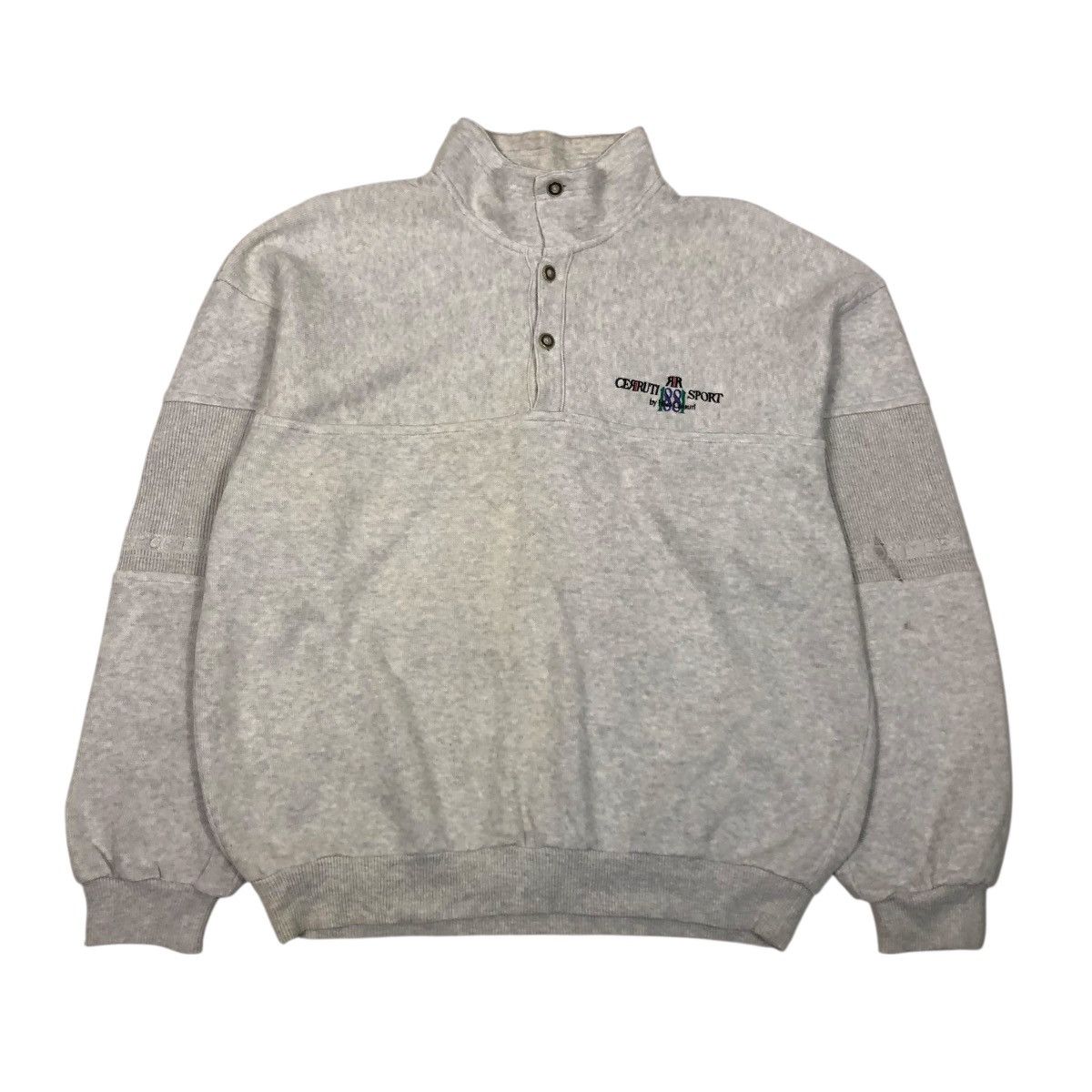 Japanese Brand 📌Vintage Half Button Sweatshirt Cerrutti 1881 Sports Size US M / EU 48-50 / 2 - 1 Thumbnail