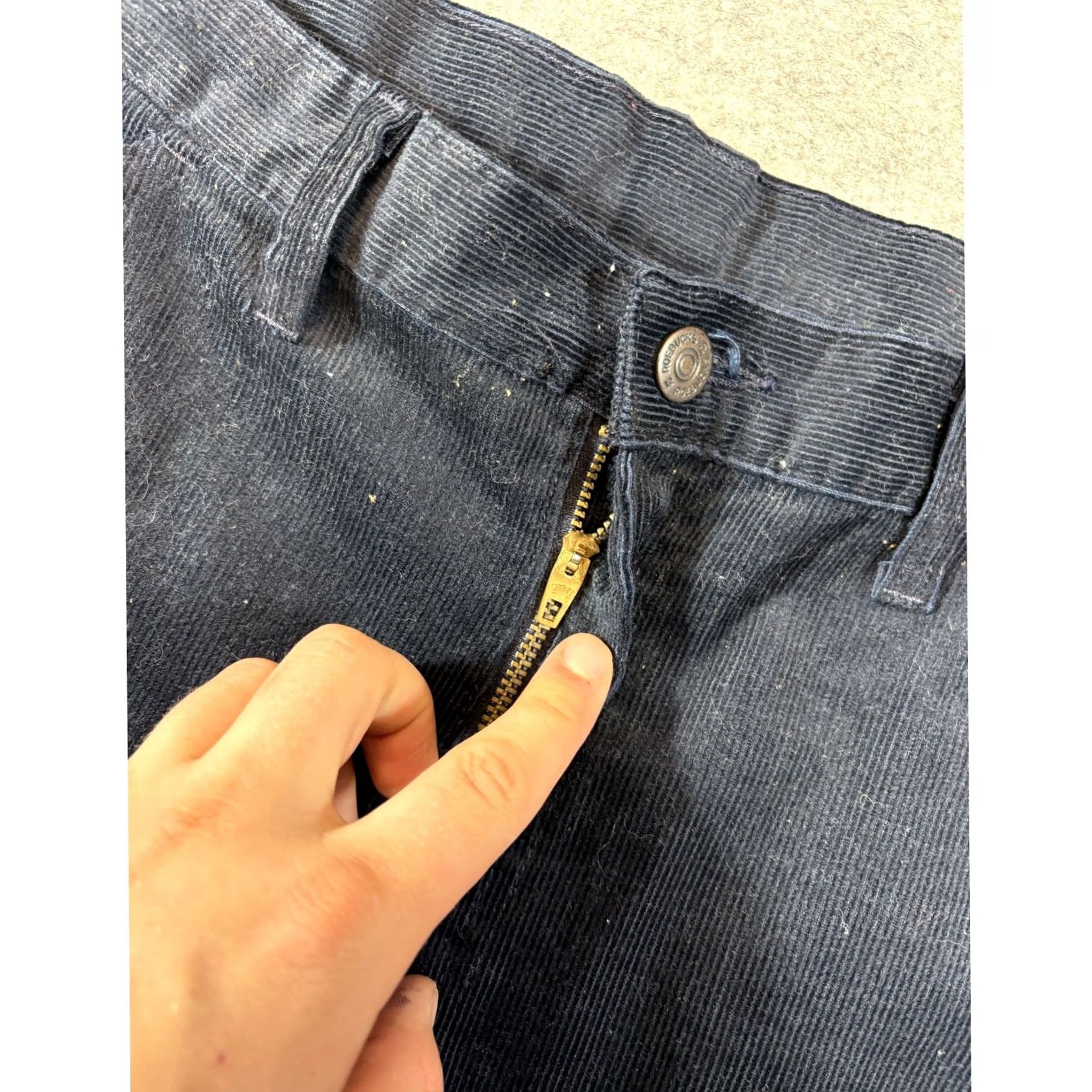 Sears VINTAGE Sears Roebucks Corduroy Pants Mens 38x31 Black Perma Prest USA 70s 80s Size US 38 / EU 54 - 5 Thumbnail