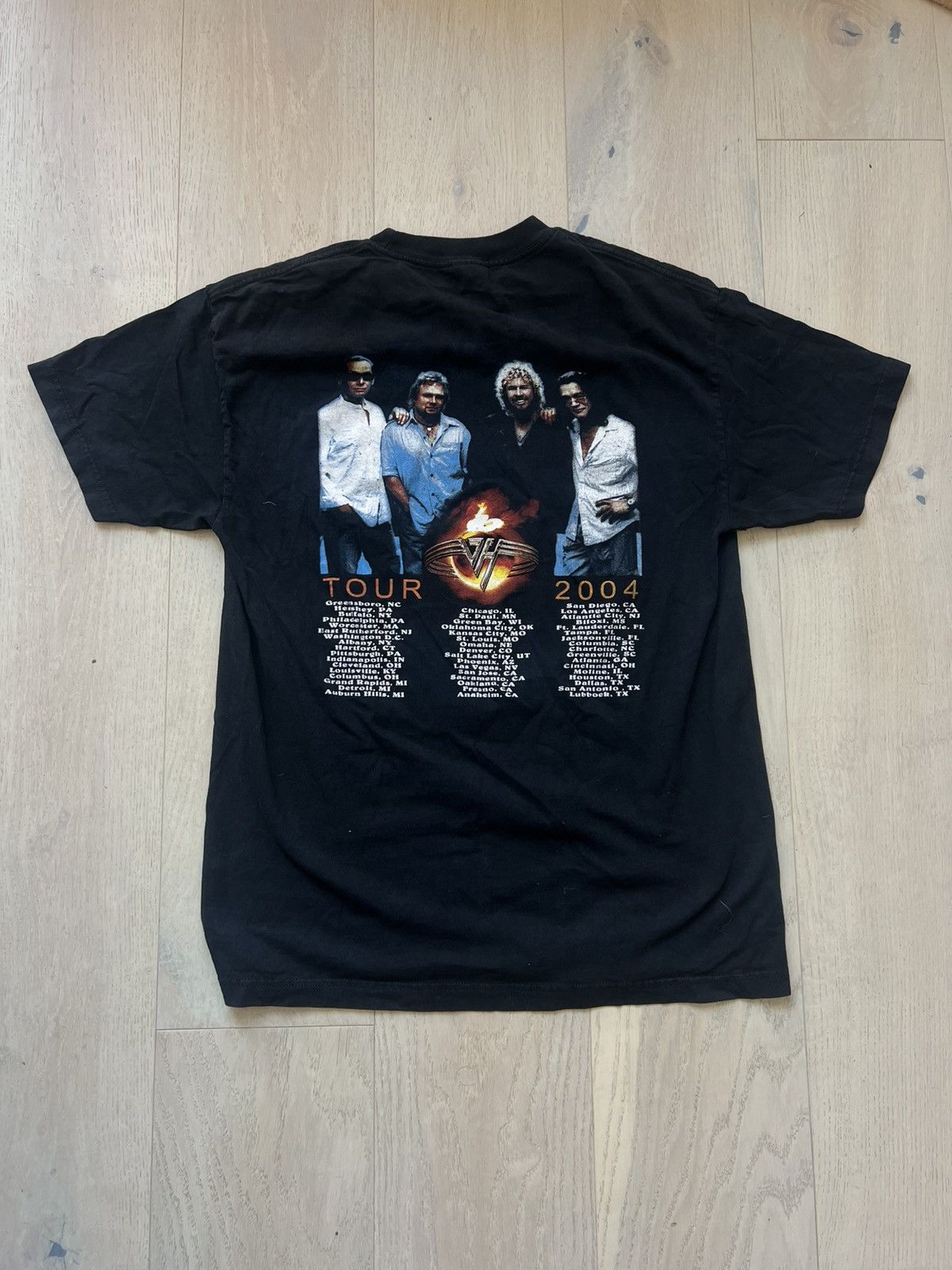 Band Tees Van halen large vintage 2004 tour t shirt black Size US L / EU 52-54 / 3 - 2 Thumbnail