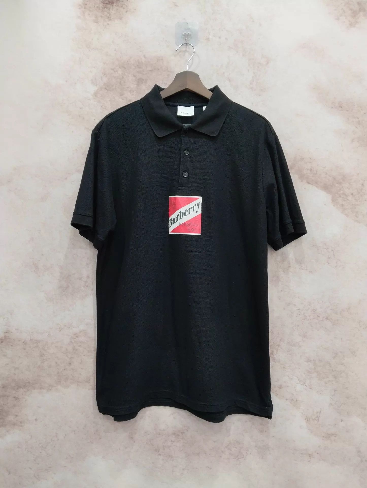 Burberry Burberry Black Block Logo Polo Shirt M Size US M / EU 48-50 / 2 - 1 Thumbnail