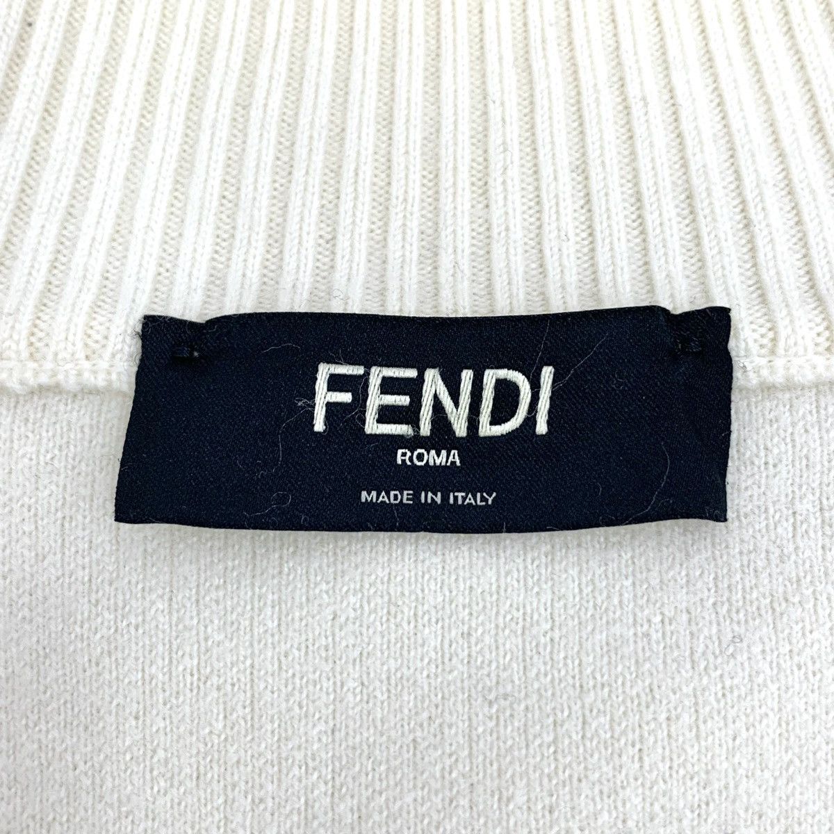 Fendi Fendi Stand Collar Zipper Long Sleeve Knit Jacket K26WX Size US L / EU 52-54 / 3 - 5 Thumbnail
