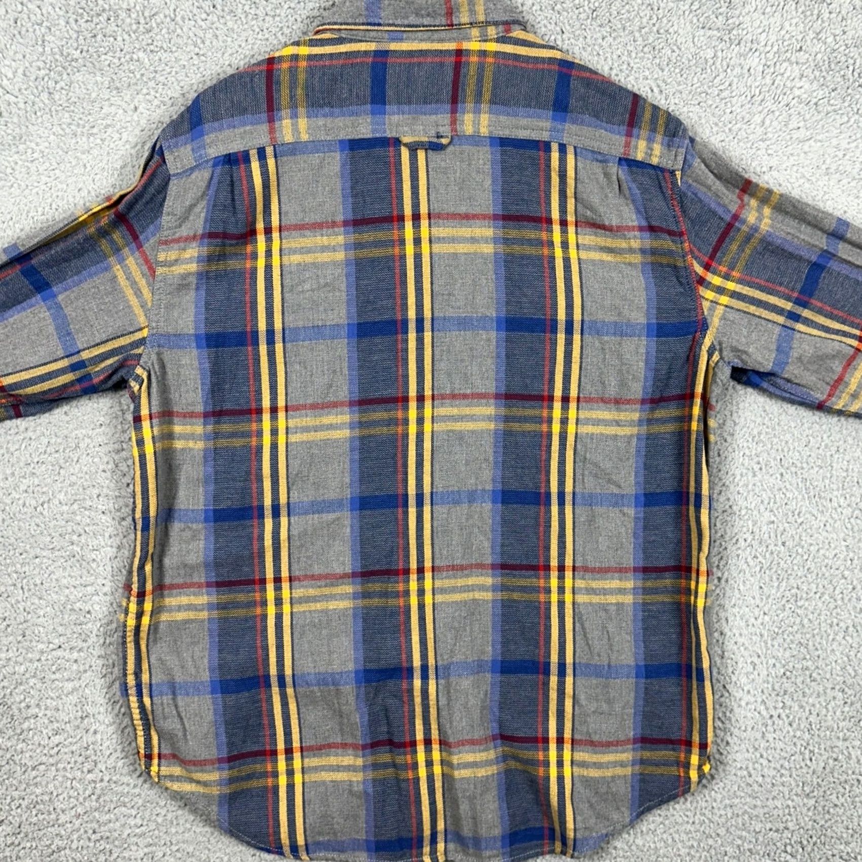 Old Navy Old Navy Shirt Flannel Men Large Gray Blue Plaid Flap Pockets Stretch Button Up Size US L / EU 52-54 / 3 - 3 Thumbnail