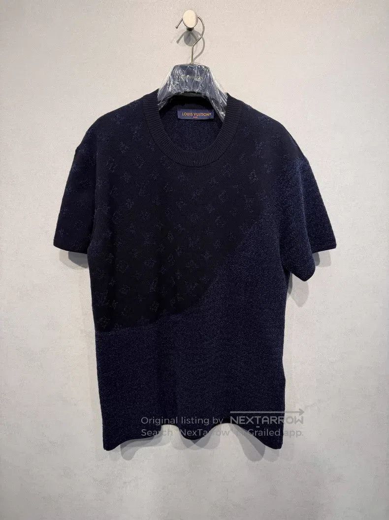Louis Vuitton Louis Vuitton Dark Blue Flocked Patchwork Full Embossed Sh Size US L / EU 52-54 / 3 - 1 Thumbnail