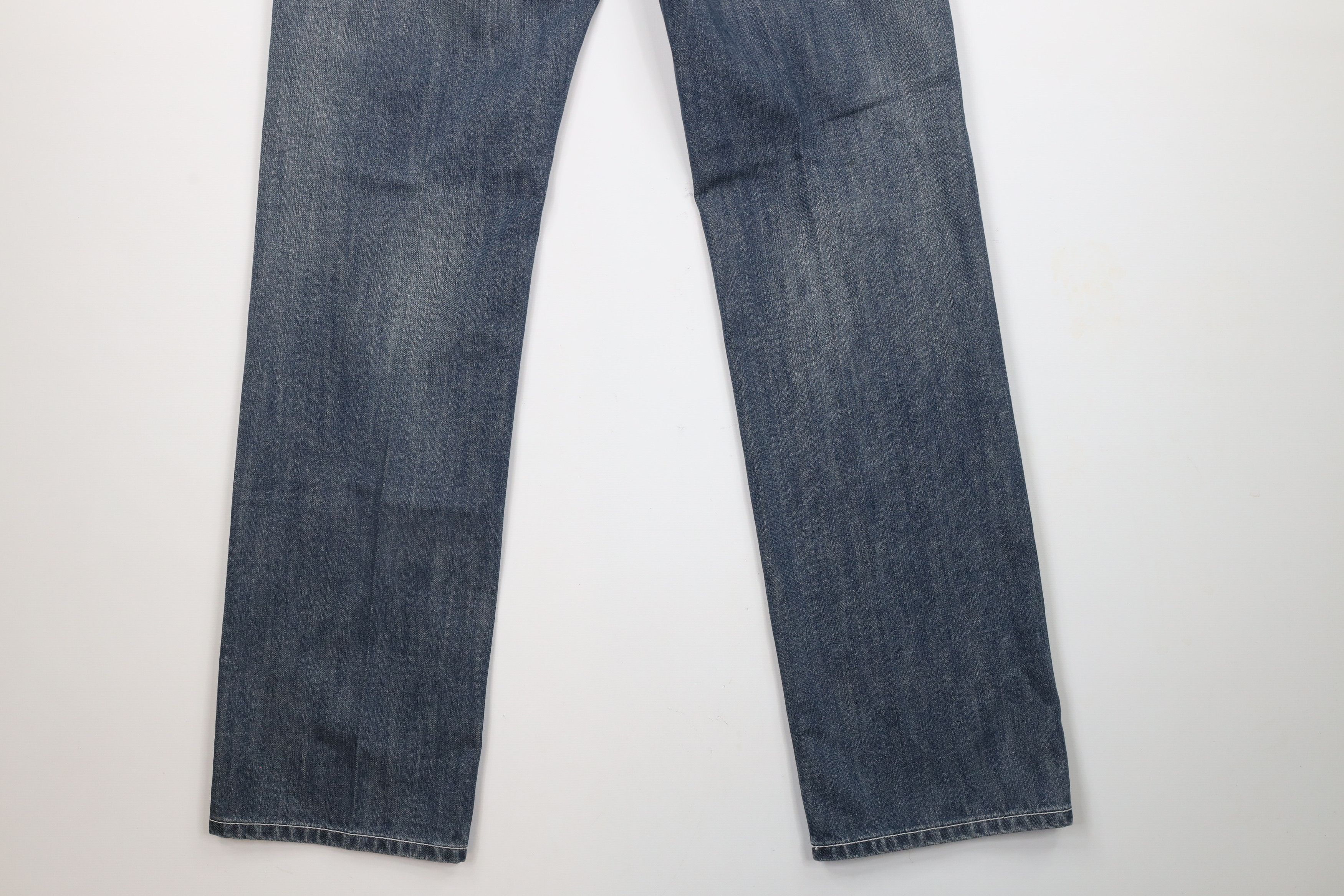 Pelle Pelle × Vintage Vintage Pelle Pelle Leather Trim Thick Stitch Denim Jeans Size US 32 / EU 48 - 11 Thumbnail