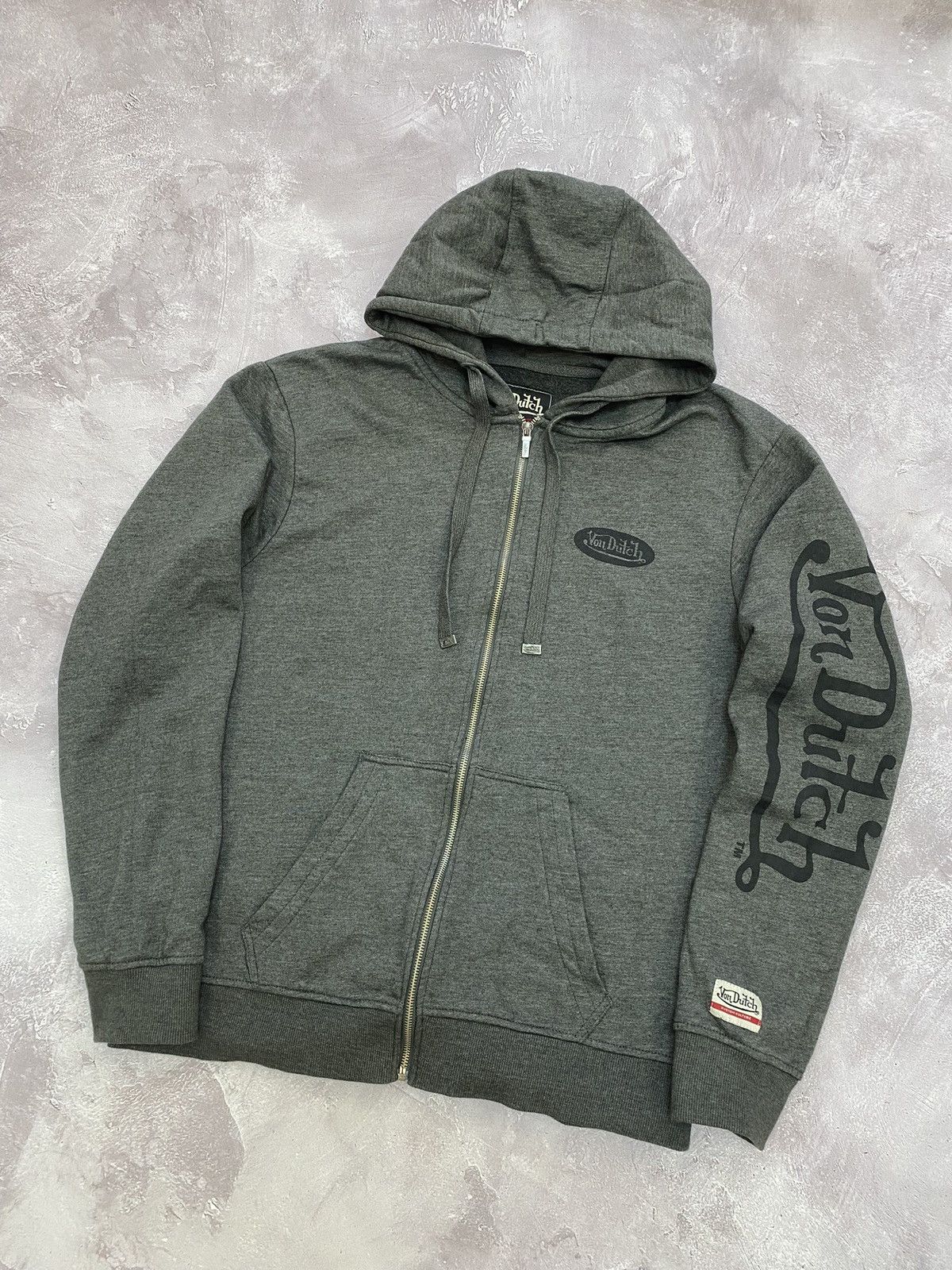 Von Dutch Y2K Hype Von Dutch Big Logo Graphic Print Zip Hoodie Size US XL / EU 56 / 4 - 2 Thumbnail