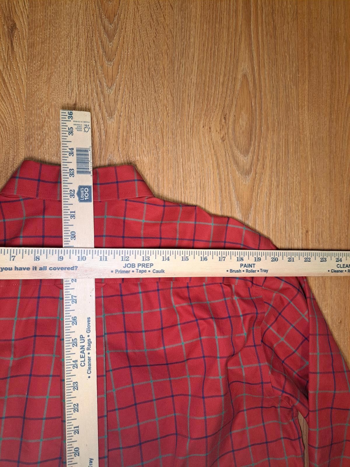 Orvis Orvis Long Sleeve Shirt Mens Large Red Windowpane Cotton Size US L / EU 52-54 / 3 - 11 Thumbnail