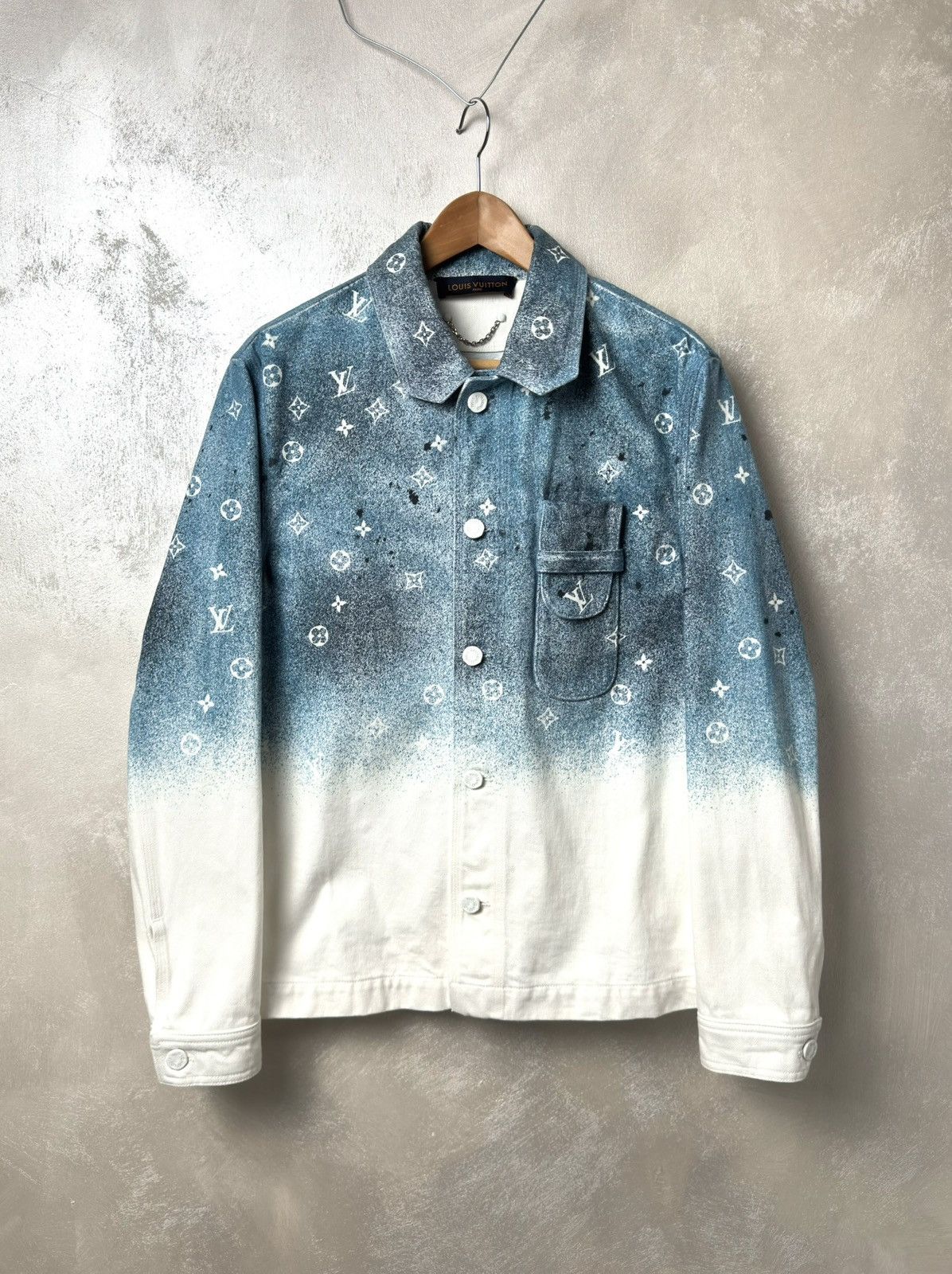 Louis Vuitton Louis Vuitton Monogram Gradient Denim Jacket Size US XS / EU 42 / 0 - 2 Thumbnail