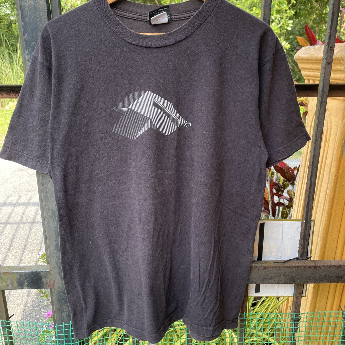 Fox Racing 🔥Vintage 00s Fox Racing Center Logo Motor Cross Sports Tee Size US L / EU 52-54 / 3 - 5 Thumbnail