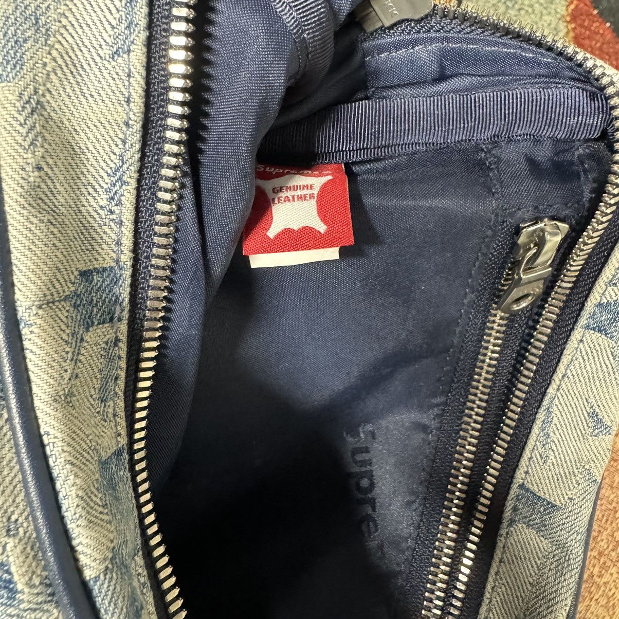 Supreme SUPREME FAT TIP JACQUARD BLUE DENIM WAIST BAG Size ONE SIZE - 4 Thumbnail