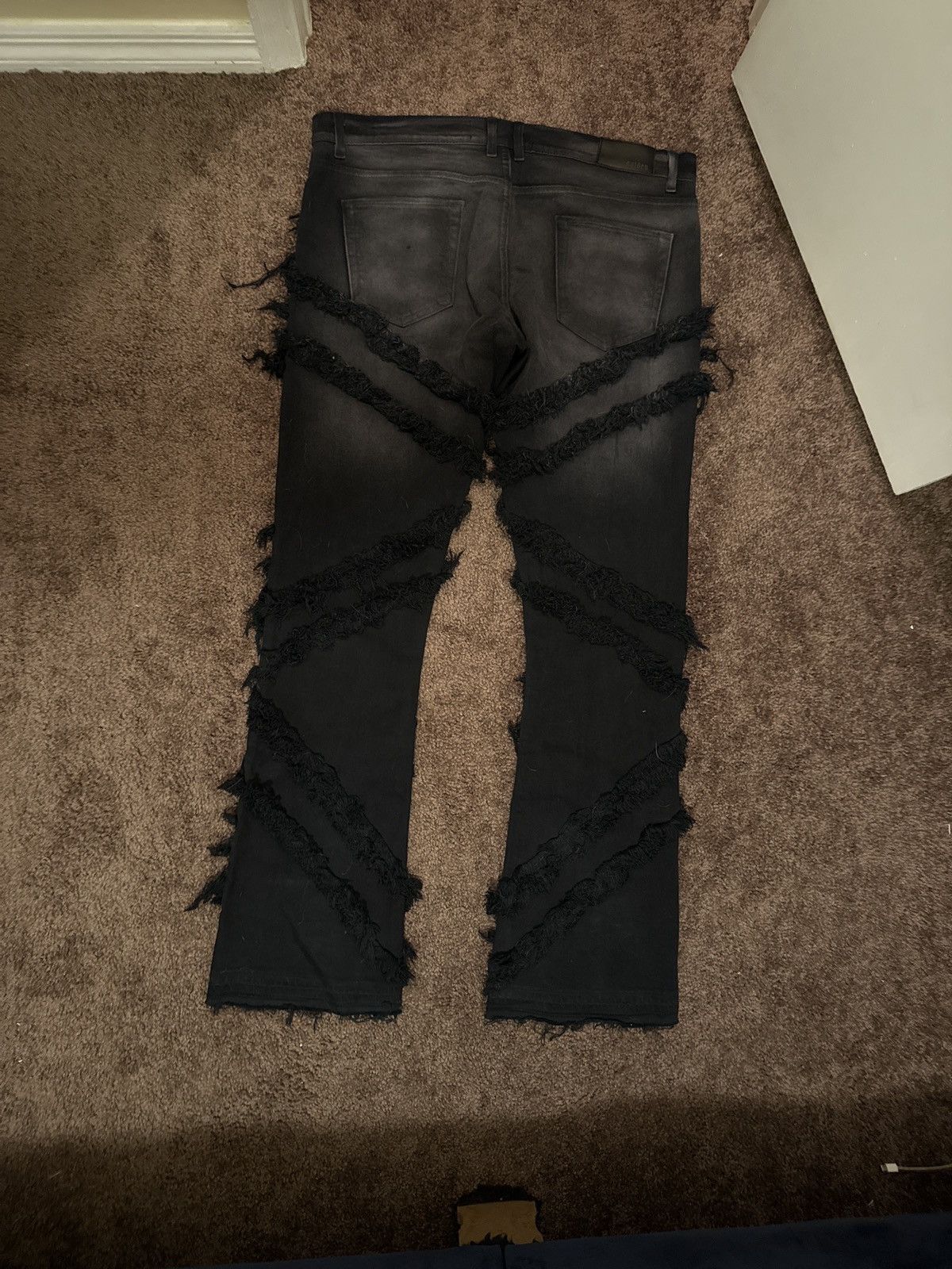 Other Custom distressed flared jeans Size US 38 / EU 54 - 4 Thumbnail