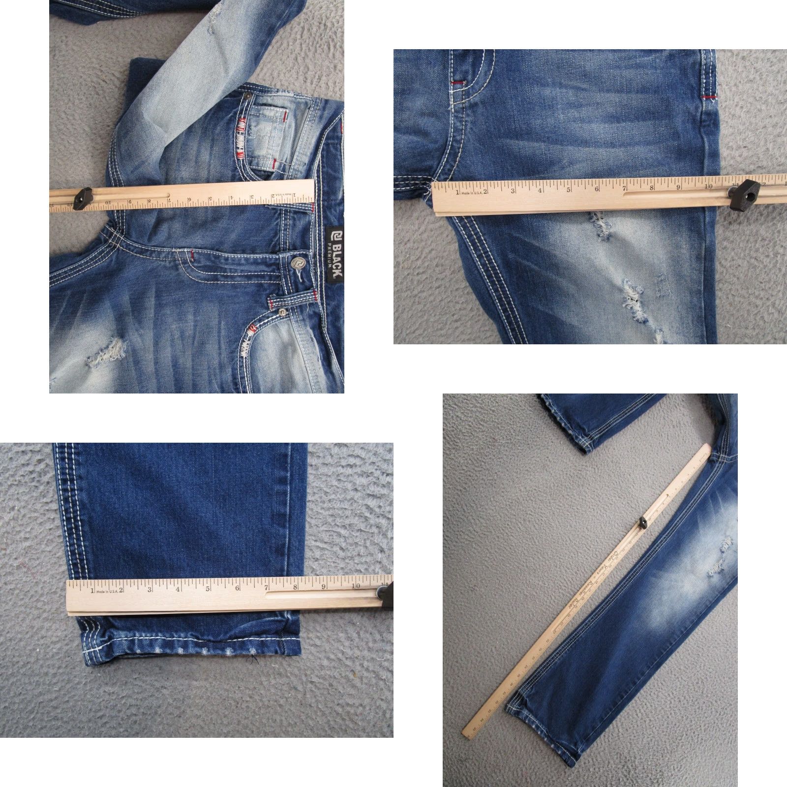 Vintage CJ Black Premium Jeans Bootcut Mens Size 30 Inseam 32 Stretch Blue Flap Pocket Size US 30 / EU 46 - 8 Thumbnail