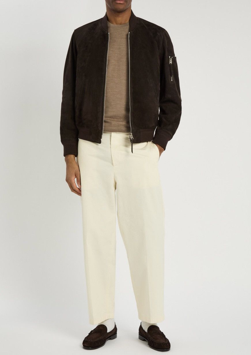 Tom Ford TOM FORD FINE GAUGE MERINO CREWNECK LIGHTTAUPE BROWN SIZE 52 Size US L / EU 52-54 / 3 - 4 Thumbnail