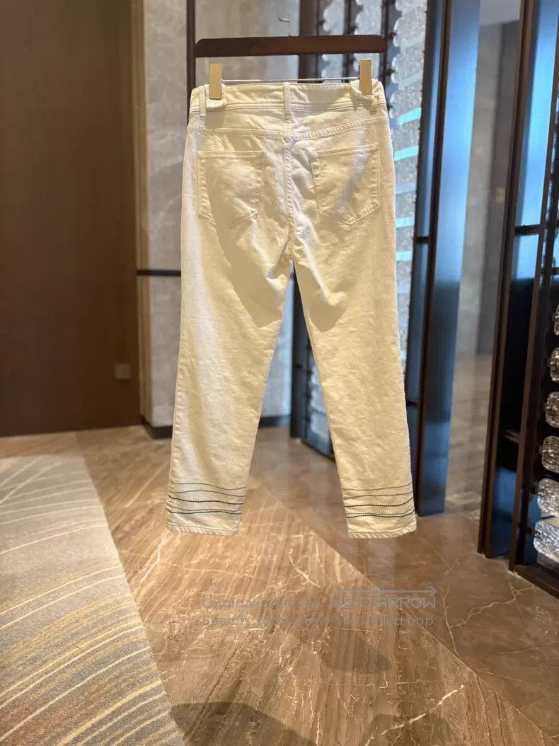 Loro Piana Loro Piana White denim jeans Size 26" / US 2 / IT 38 - 5 Thumbnail