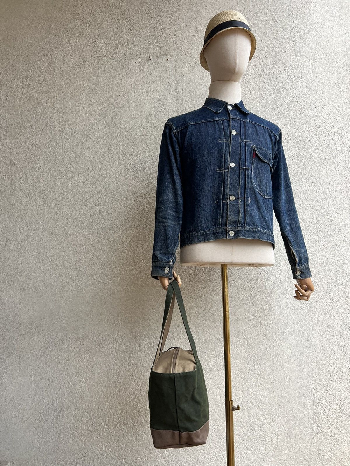Vintage Van Nuys Japan Waxed Canvas Cotton Mini Tote Bag Size ONE SIZE - 18 Thumbnail