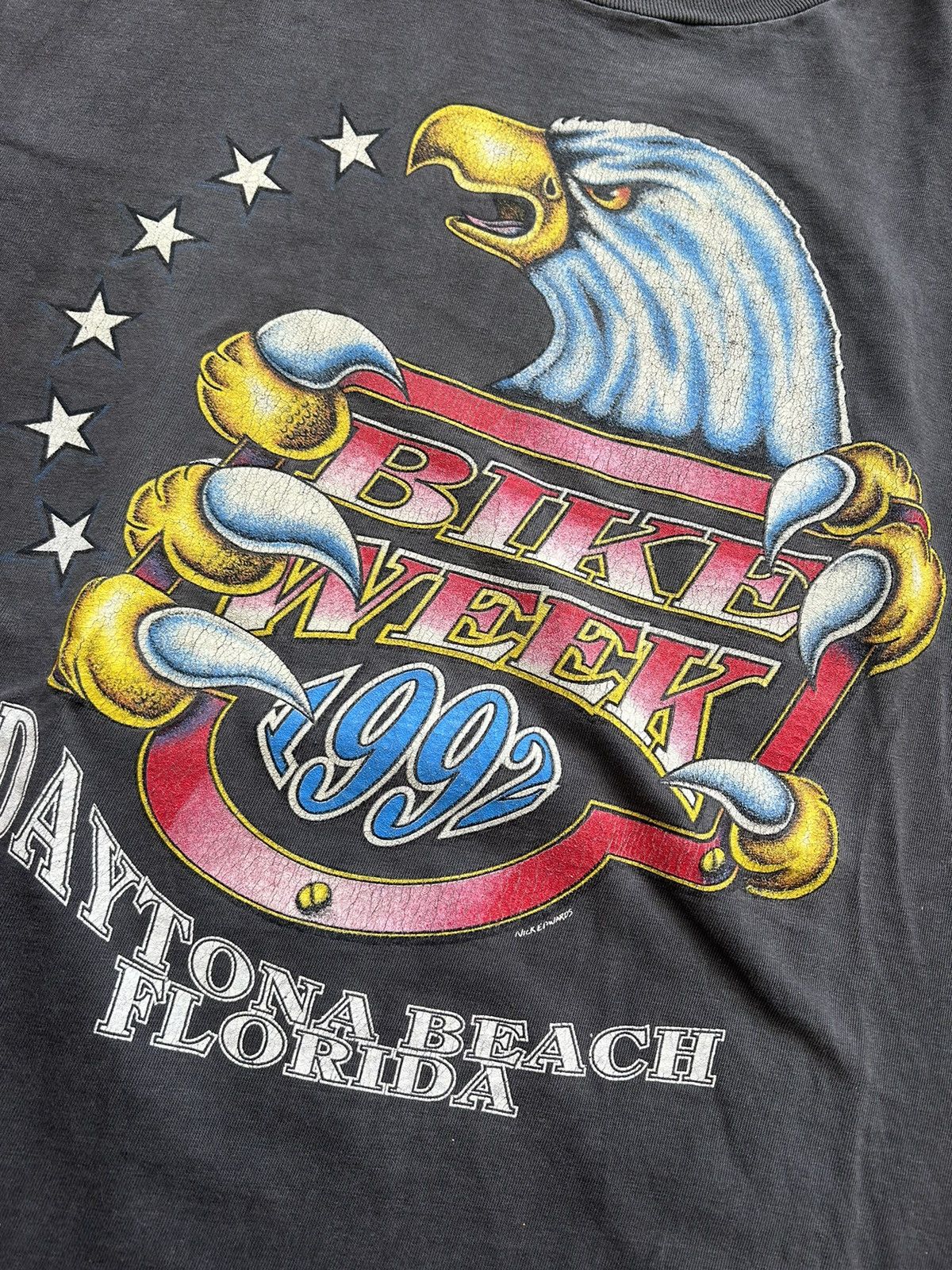 Vintage Vintage 1992 Bike Week Single Stitch Size US XL / EU 56 / 4 - 3 Thumbnail
