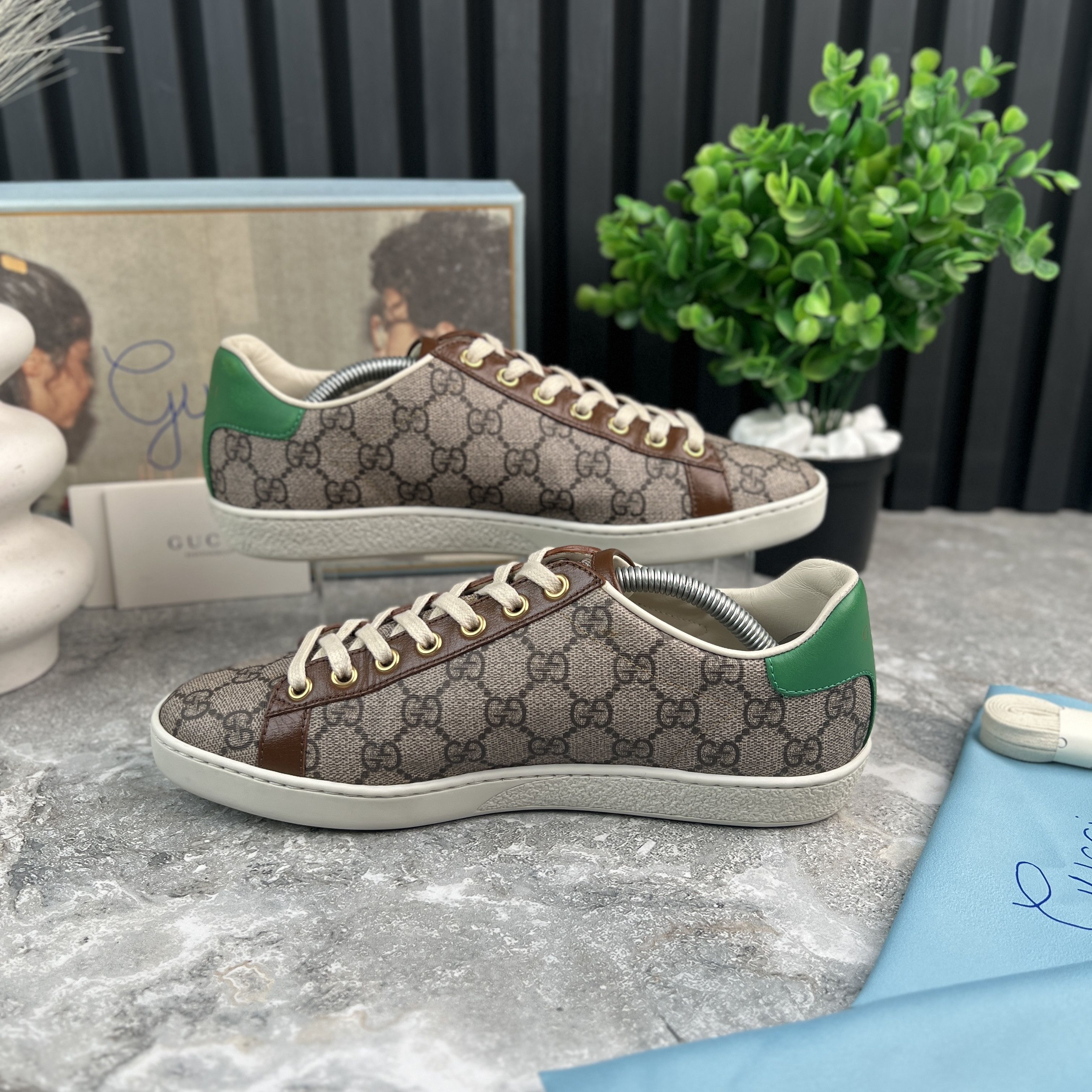 Gucci Gucci ACE GG Supreme Canvas Not Fake Leather Size US 7.5 / IT 37.5 - 6 Thumbnail