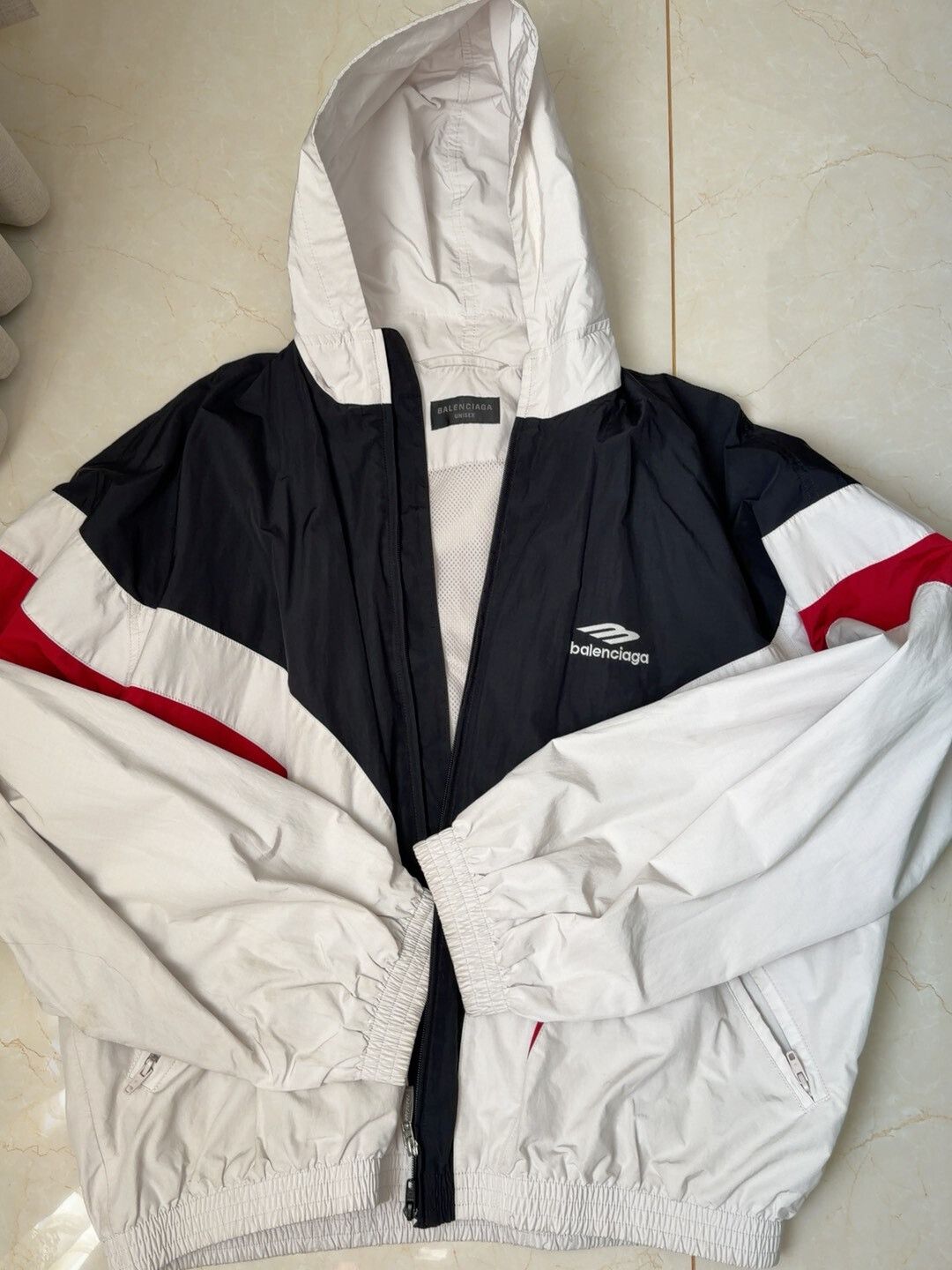 Balenciaga Balenciaga Color Block Hooded Jacket Size S Size US S / EU 44-46 / 1 - 1 Thumbnail