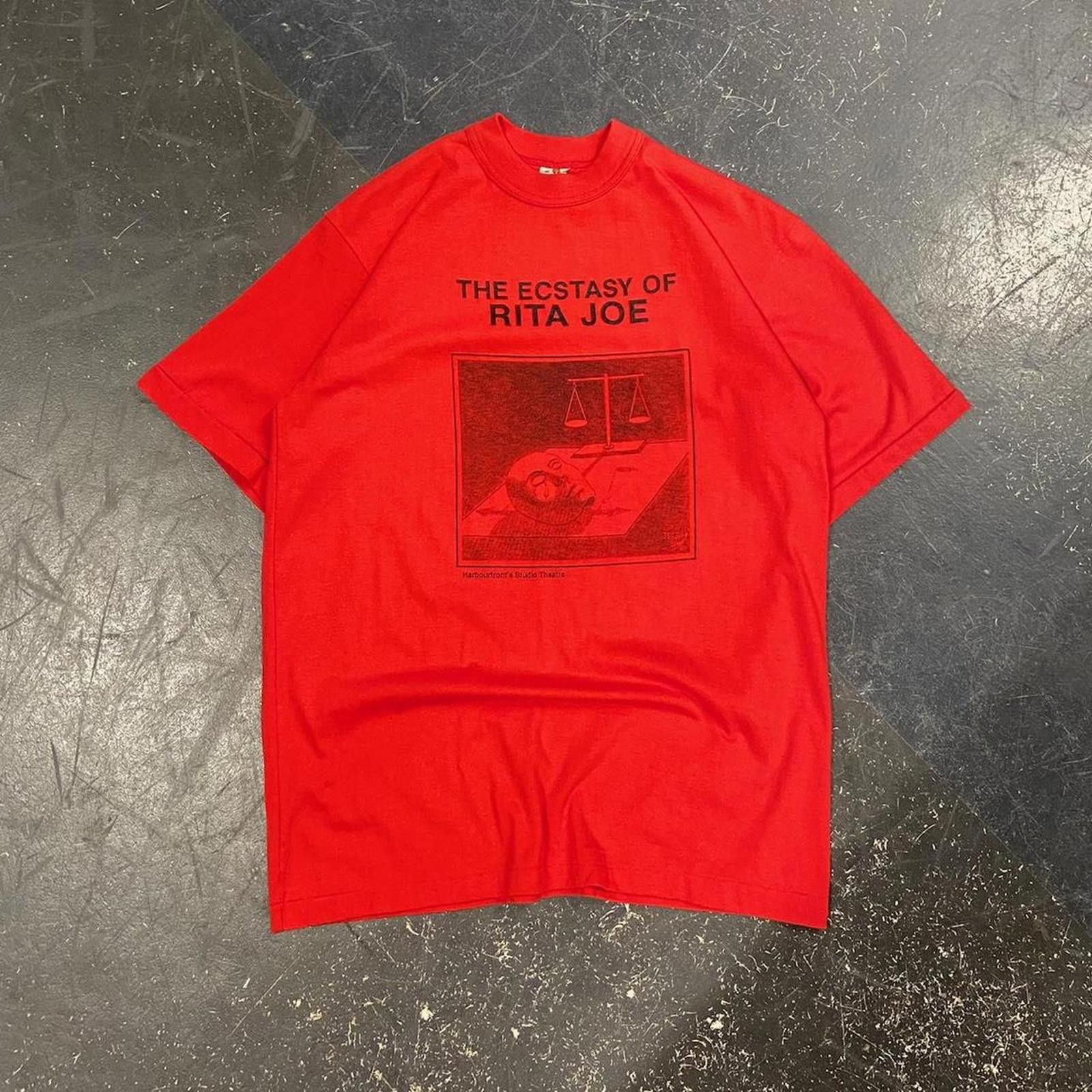 Vintage 1980s The Ecstasy of Rita Joe Art Tee Size US M / EU 48-50 / 2 - 1 Thumbnail