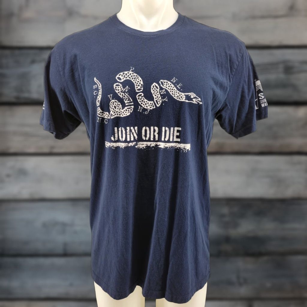 Next Level Saving Forgotten Warriors Don't Tread On Me Men's Shirt L Blue Shirt Mens Size L Blue Size US L / EU 52-54 / 3 - 1 Thumbnail