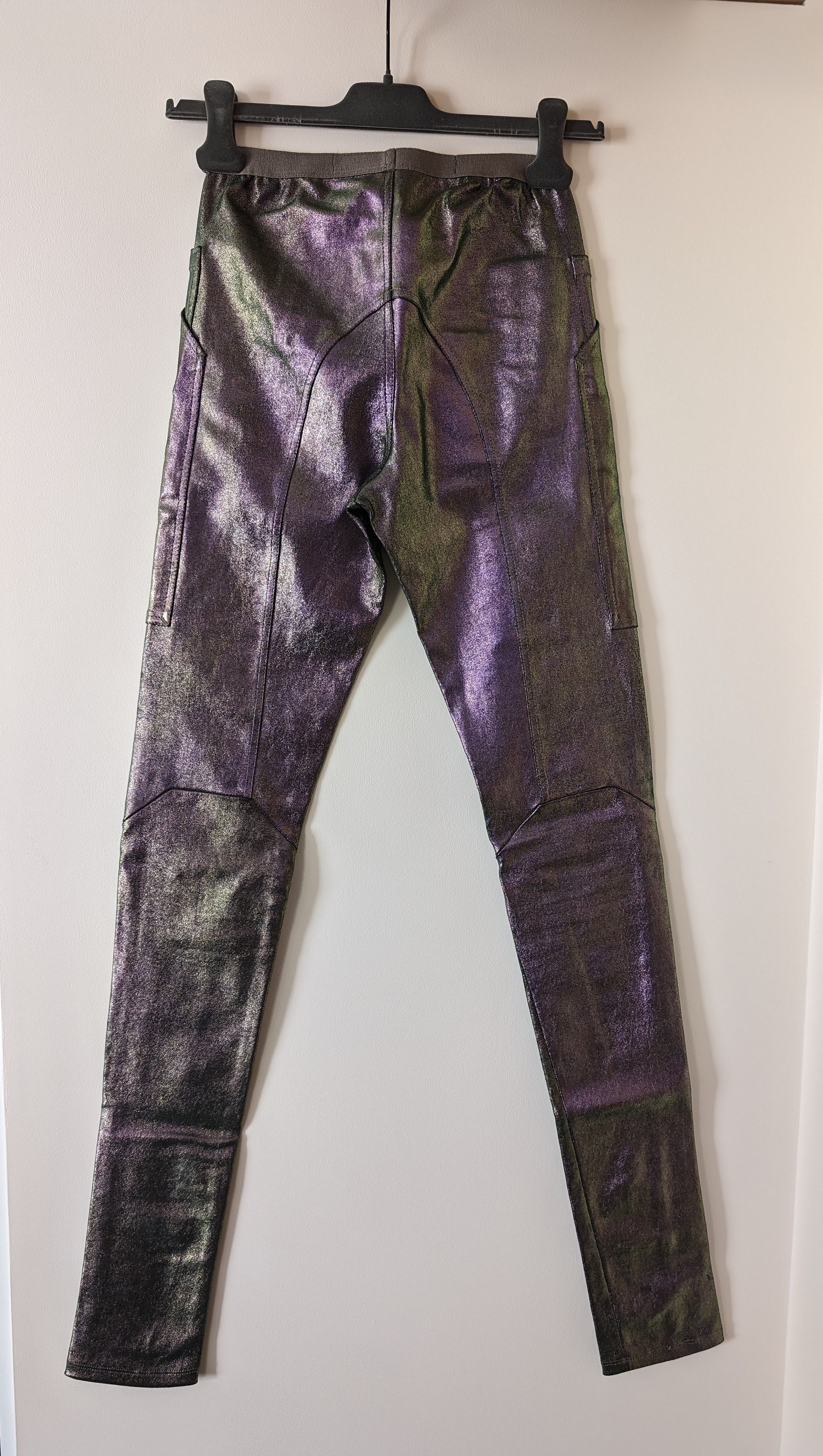 Rick Owens SS20 Iridescent Leather Leggings Size US 26 / EU 42 - 8 Thumbnail