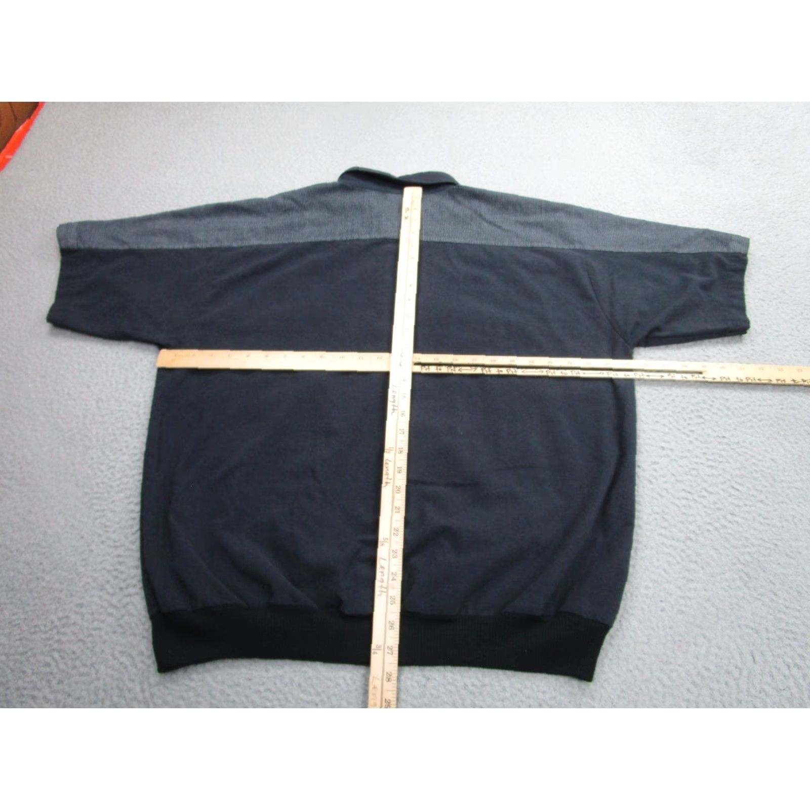 Vintage VINTAGE Envoy Shirt Polo Mens 1X Navy Short Sleeve Banded Hem Rockabilly Banlon Mens Size US XL / EU 56 / 4 - 6 Thumbnail