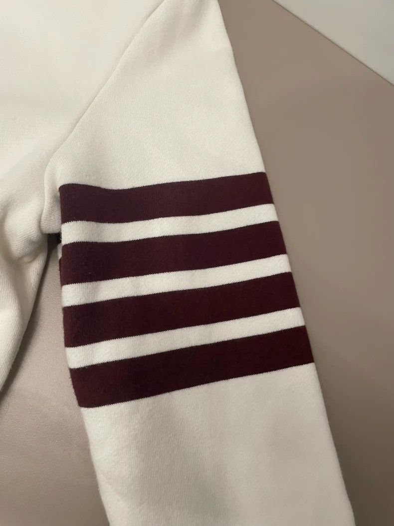 Thom Browne Thom Browne White cotton hoodie Size US XXS / EU 40 - 8 Thumbnail