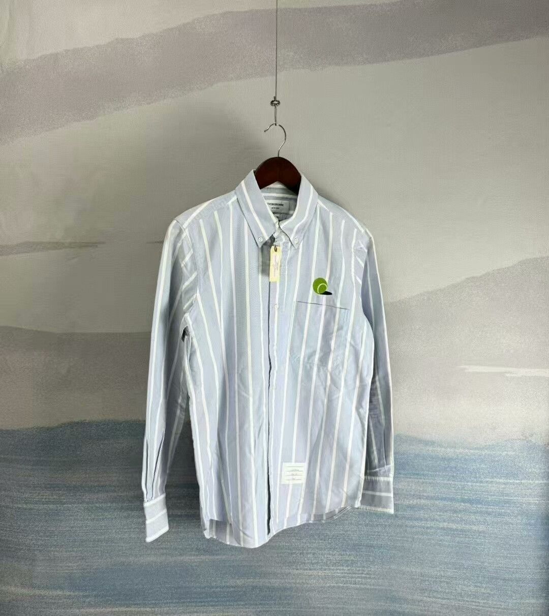 Thom Browne thom browne striped tennis embroidered shirt Size US M / EU 48-50 / 2 - 1 Thumbnail