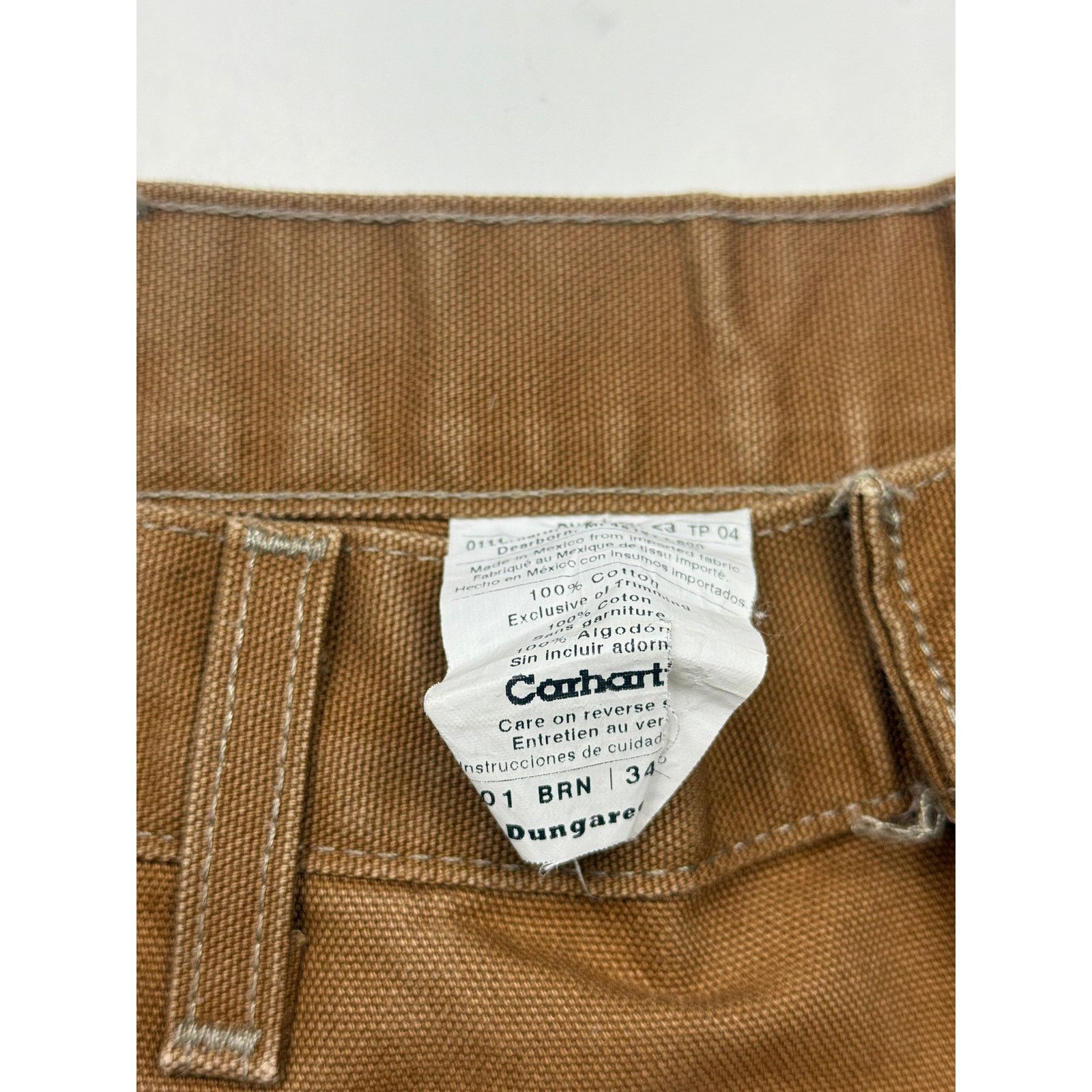 Carhartt Vintage Carhartt Canvas Work Wear Double Knee Size 33W B01 Size US 33 - 3 Thumbnail
