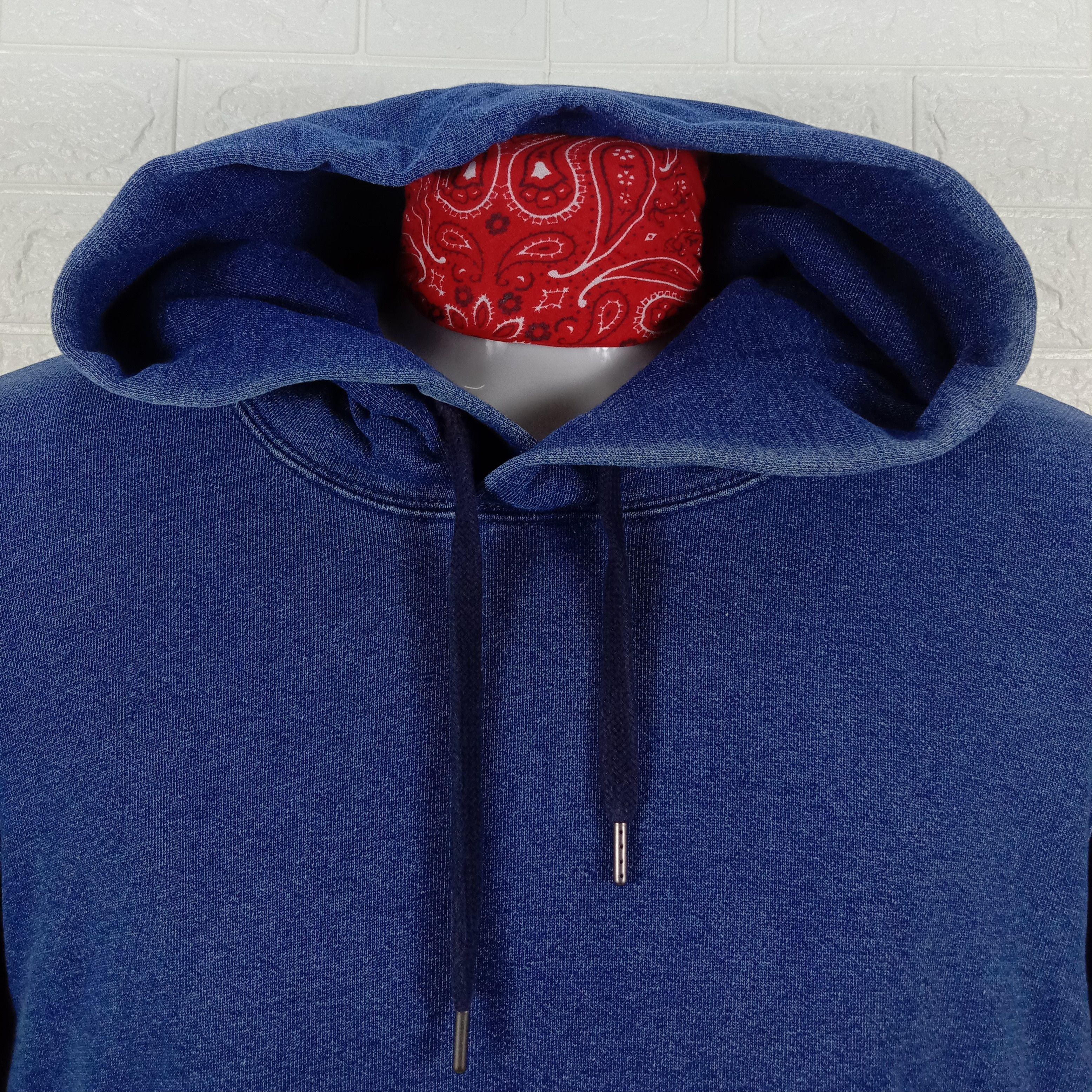 Lemaire × Uniqlo Uniqlo U Lemaire Pullover Denim Blue Hoodie Sweatshirt Size US L / EU 52-54 / 3 - 5 Thumbnail