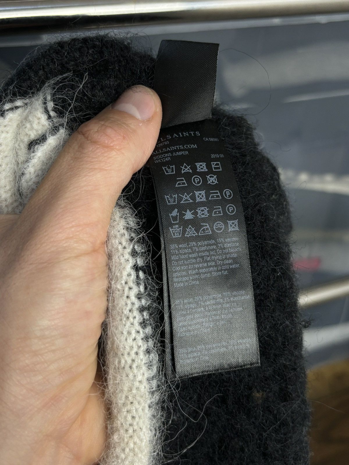 Allsaints × Designer AllSaints Boxy Avant Garde Sweater Size M / US 6-8 / IT 42-44 - 9 Thumbnail