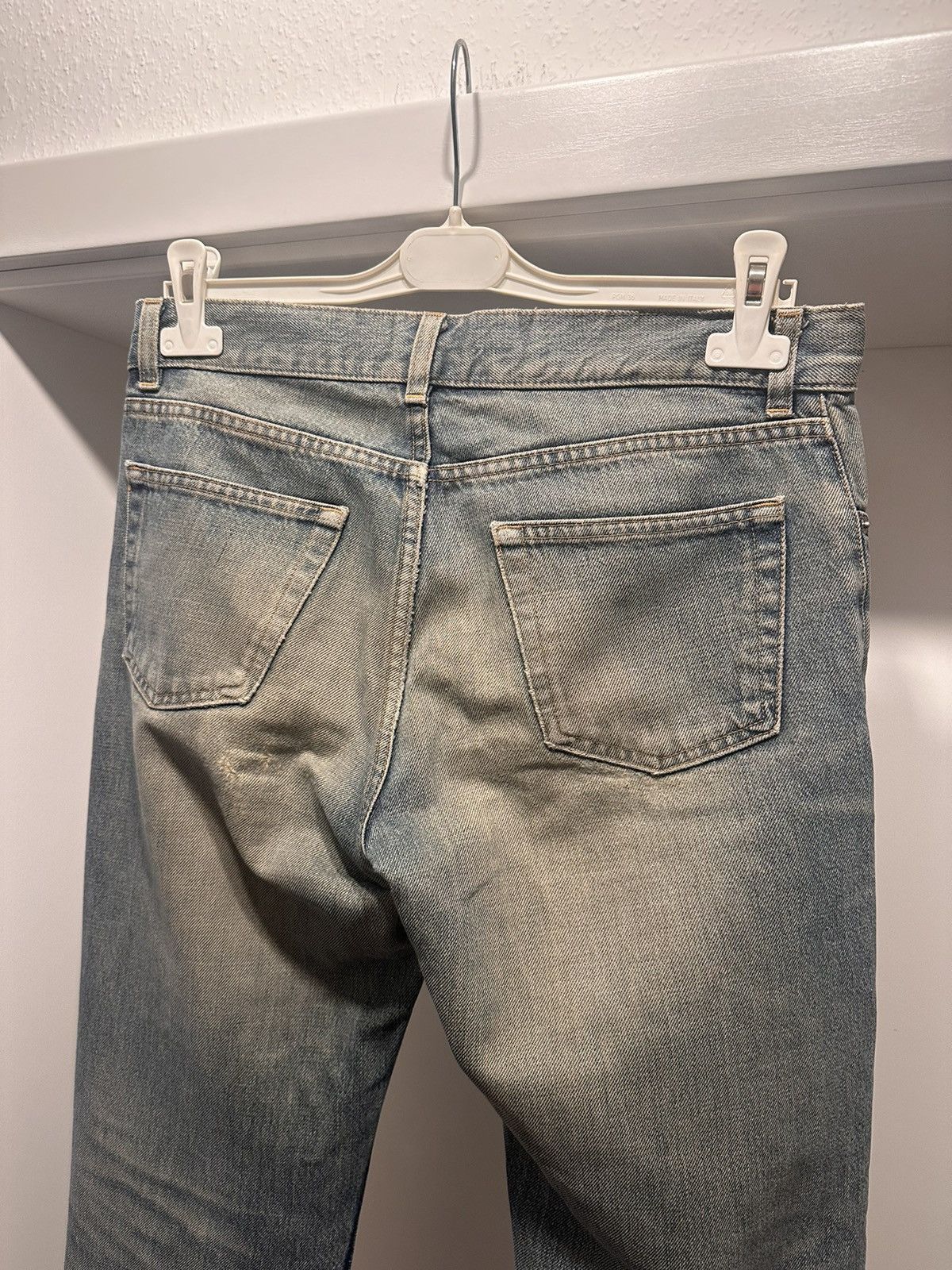 Helmut Lang Early 00s Vintage Stained Denim Jeans Archive Size US 30 / EU 46 - 6 Thumbnail