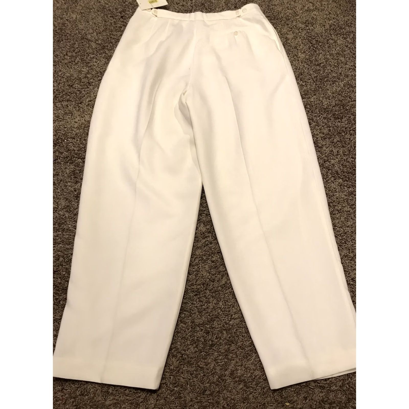 Vintage Emma James Womens Size 16 Polyester White Dress Pants Nwt B10 Size 38" / US 16 / IT 52 - 4 Thumbnail