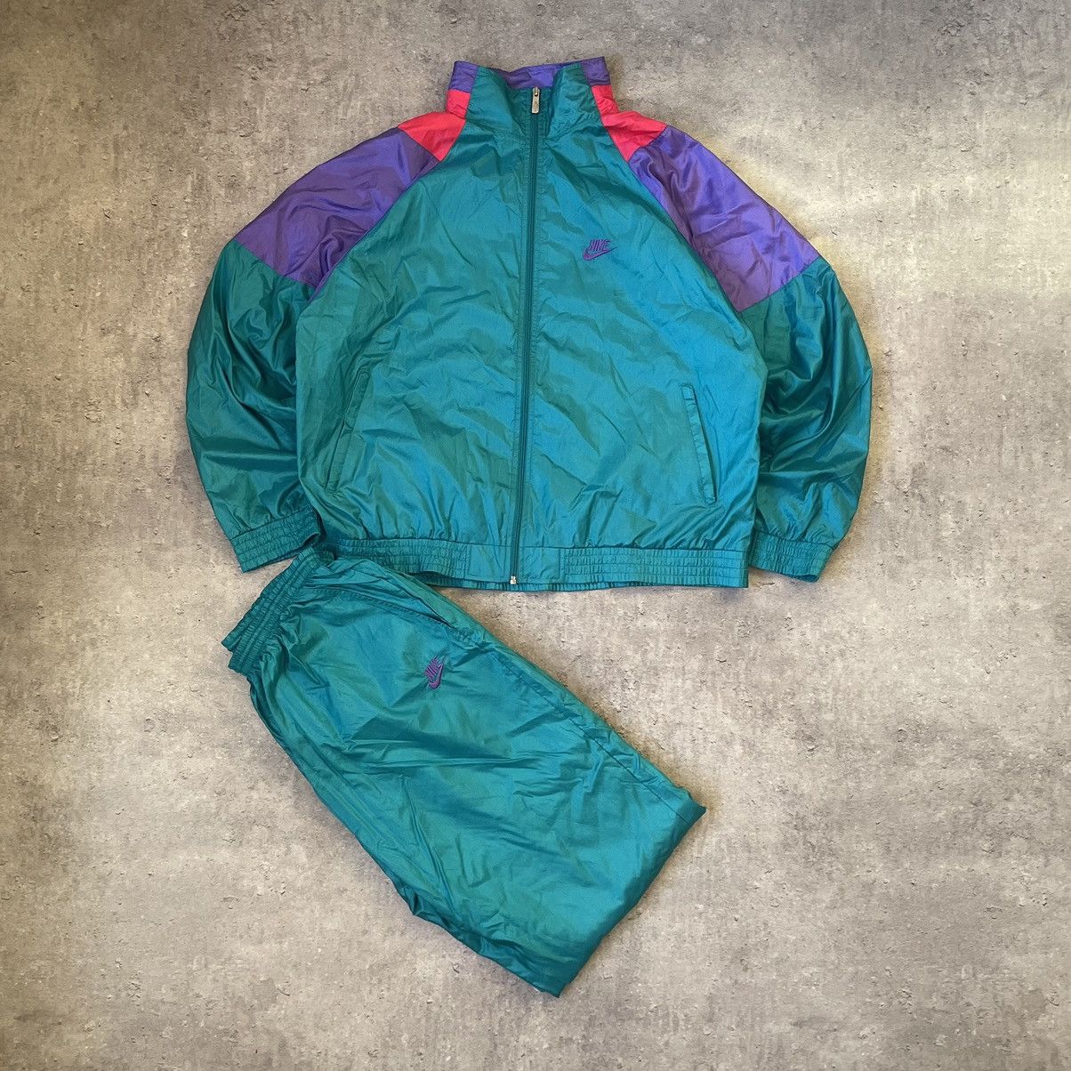 Vintage Nike 90s Nylon Track Suit