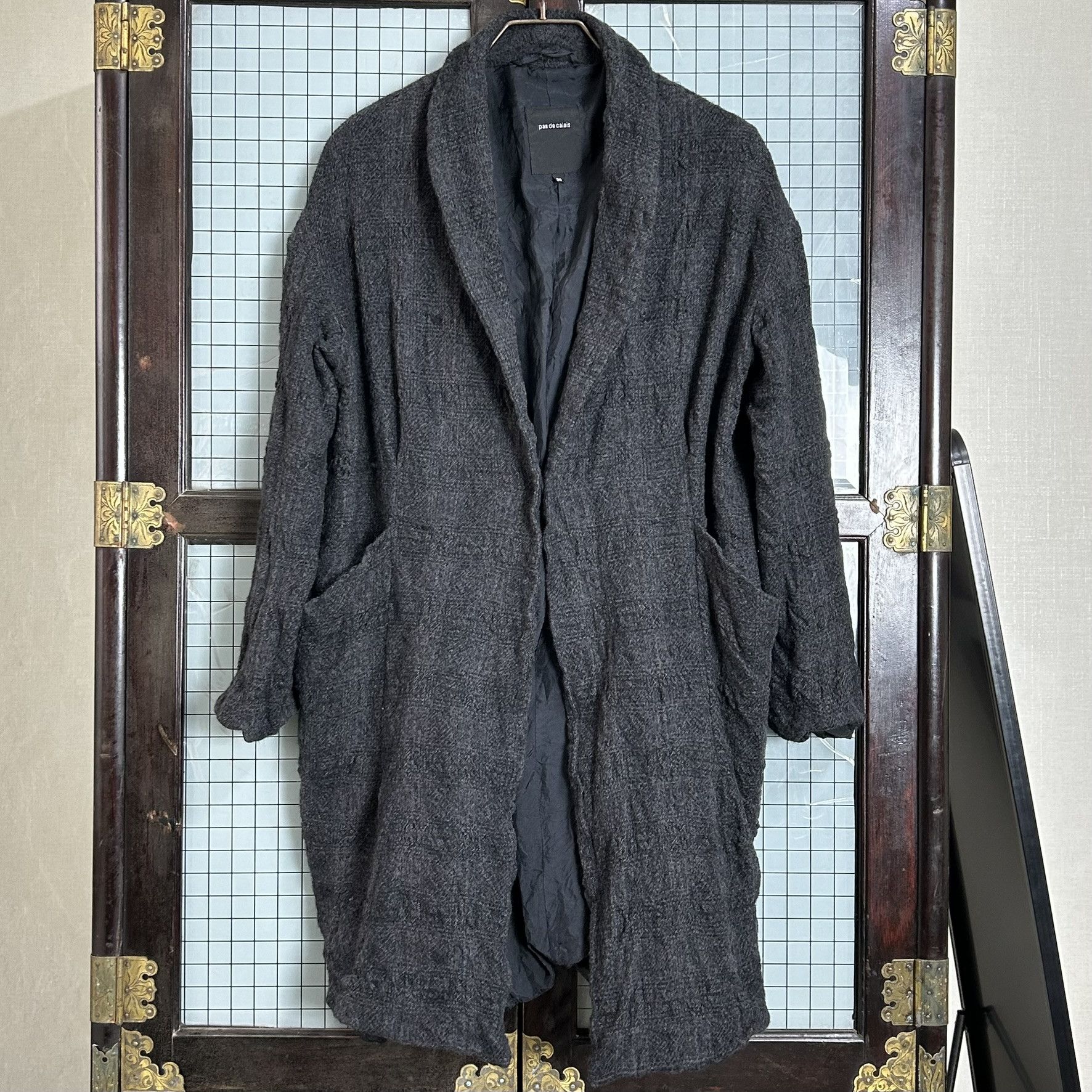 Pas de Calais pas de calais boiled wool shawl collar coat Size XS / US 0-2 / IT 36-38 - 2 Thumbnail
