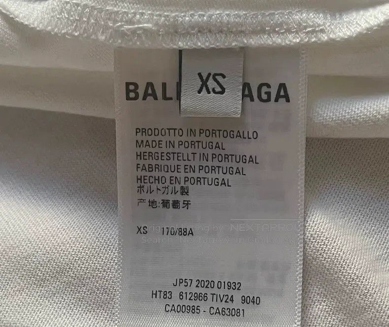 Balenciaga Balenciaga Crew White Short-Sleeve T-Shirt, Size XS Size US XS / EU 42 / 0 - 4 Thumbnail