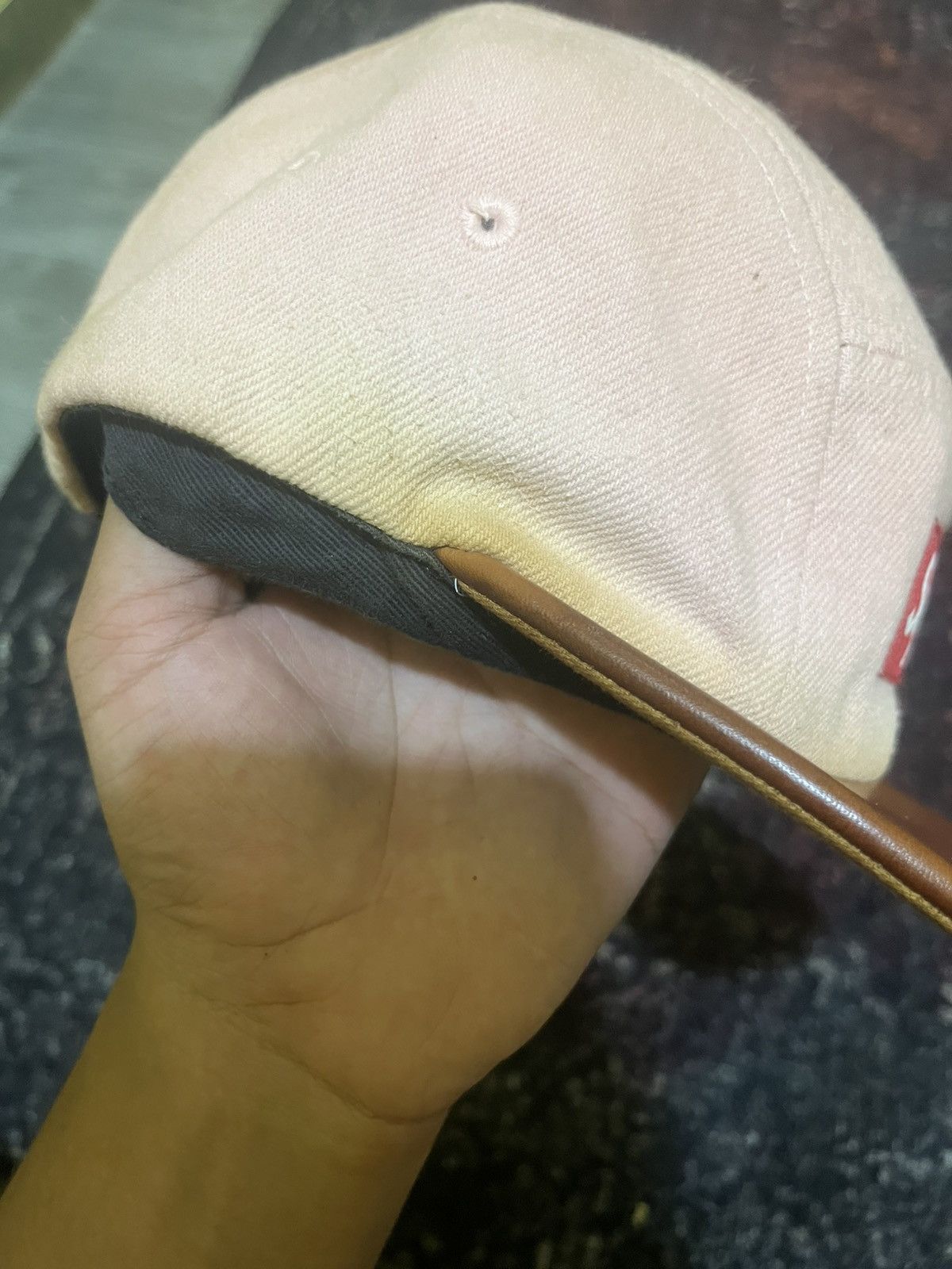 Supreme SUPREME DENIM LEATHER VISOR Size ONE SIZE - 6 Thumbnail