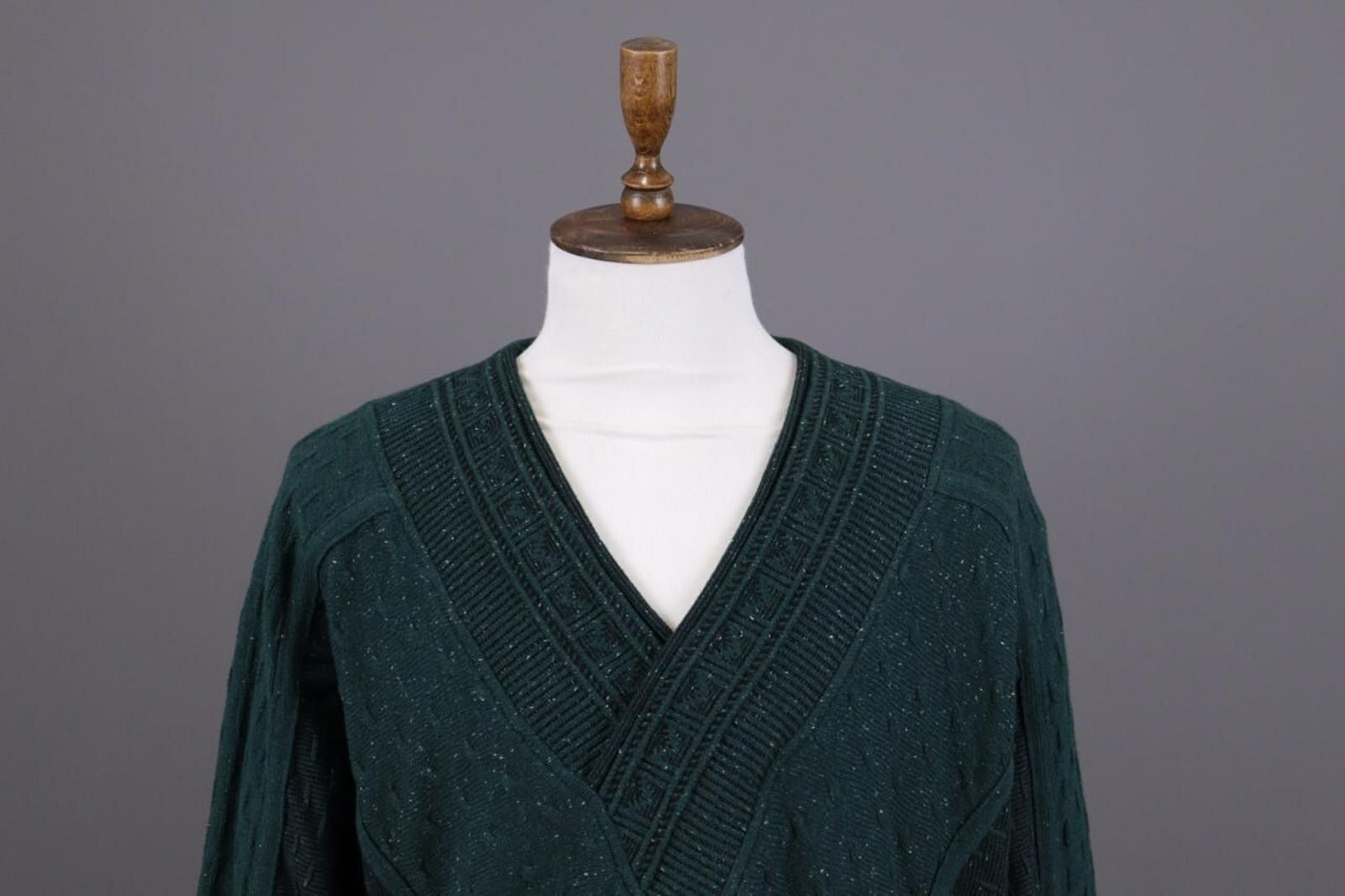 Carlo Colucci Carlo Colucci Personality Wool Green Sweater Size Size 52 Size US M / EU 48-50 / 2 - 3 Thumbnail