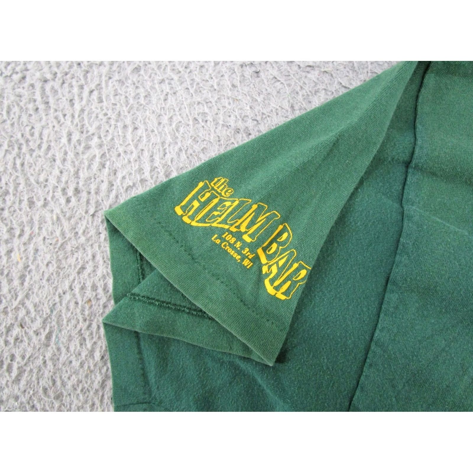 Vintage VTG 90s Vikings Parody Comedy Tee Shirt Whorehouse Bar Graphic Cotton Green L Mens Short Sleeve Crew Neck Shirt Size US L / EU 52-54 / 3 - 3 Thumbnail