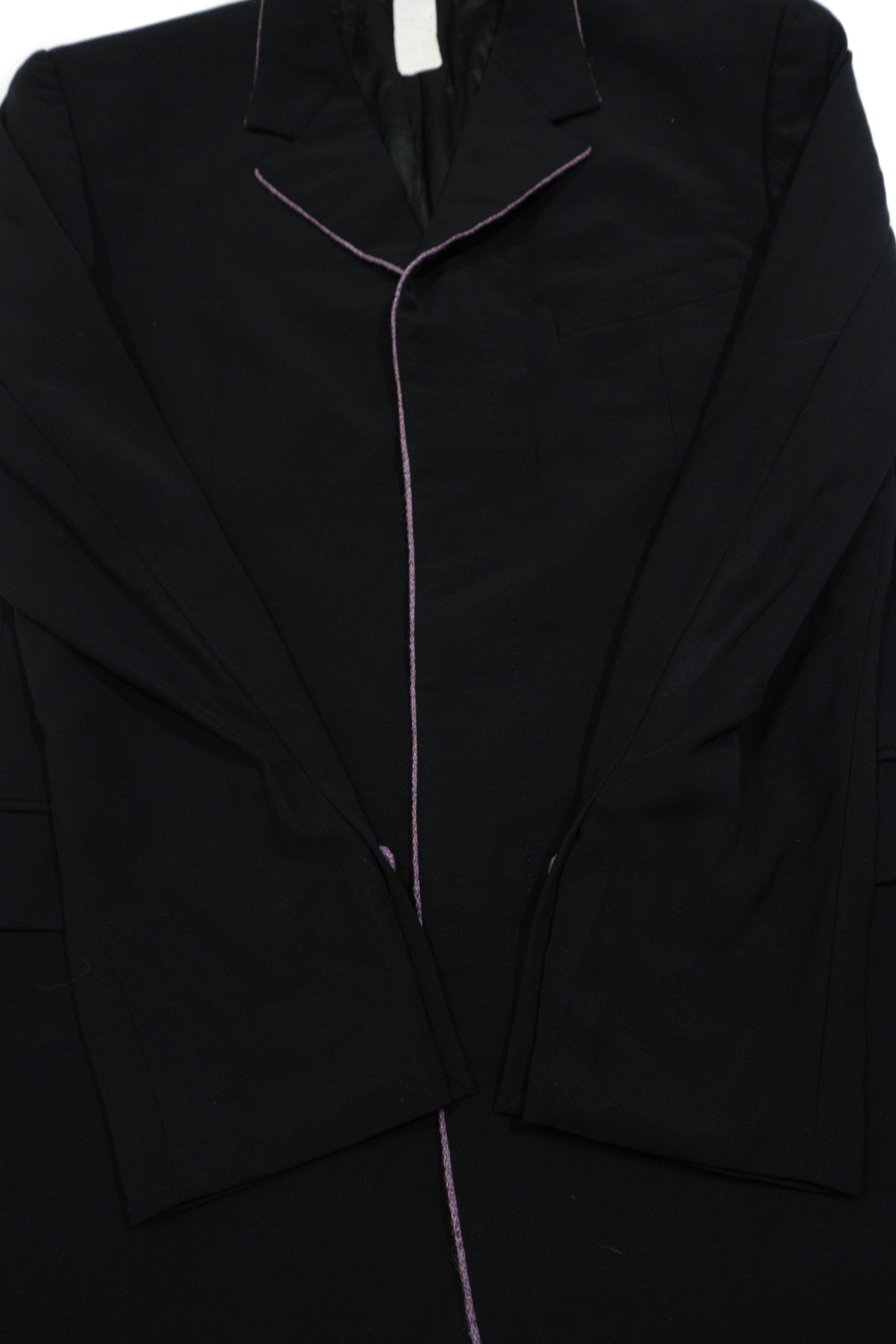 Versace Gianni Versace Couture Vintage Wool Blazer Piping Detail 90s Size XL / US 12-14 / IT 48-50 - 6 Thumbnail