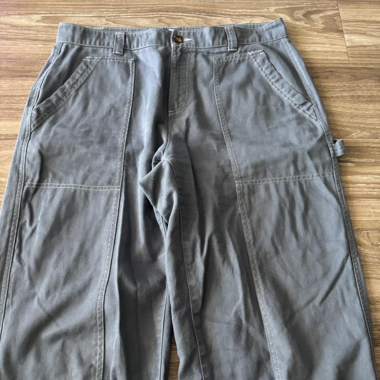 Vintage Crazy Vintage Y2K/2000s Baggy Faded Blue Workwear Skater Style Pants! 36x30 Size US 36 / EU 52 - 5 Thumbnail