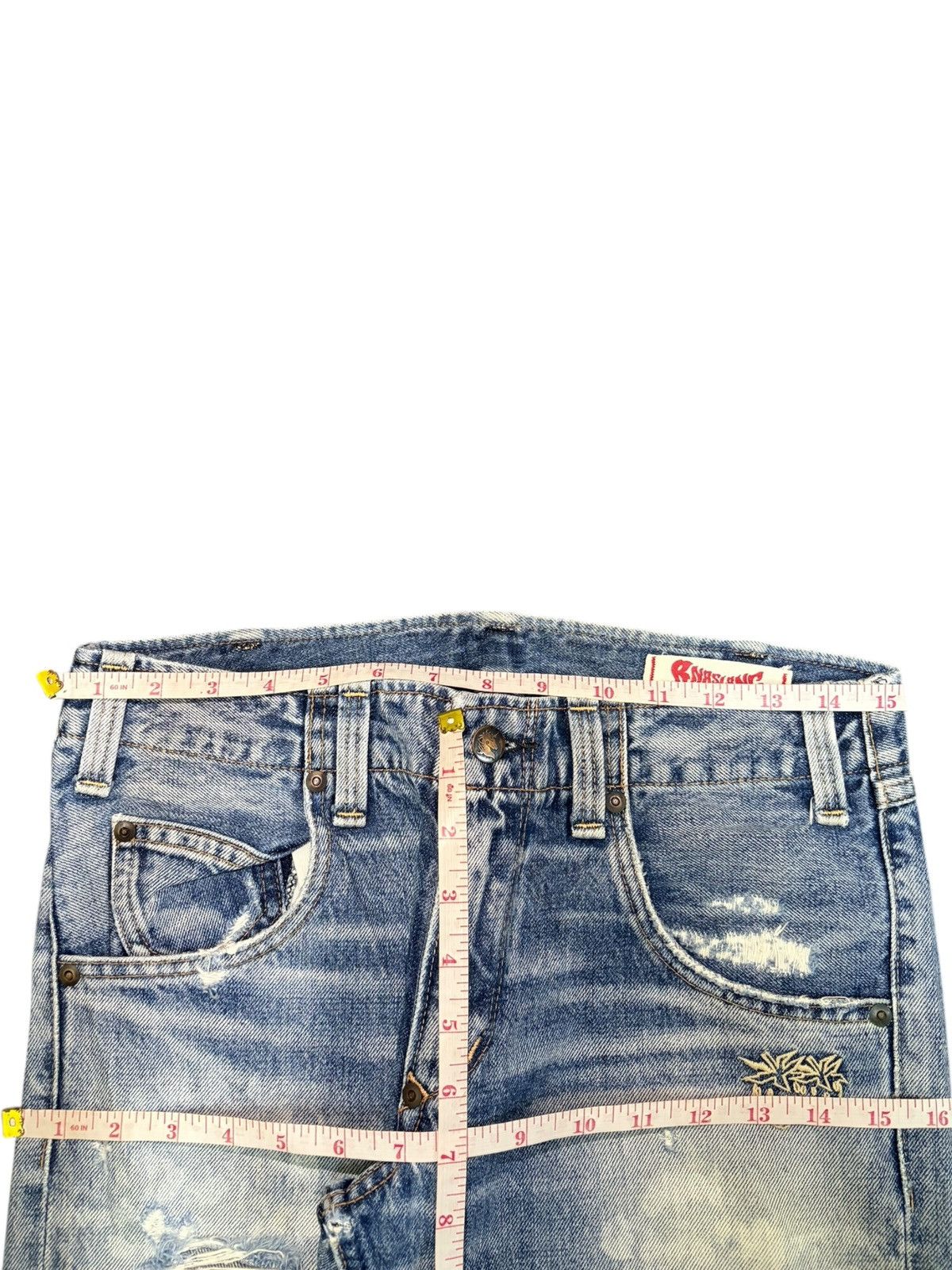Dsquared2 Vintage Japanese Brand Embroidered Distressed Jeans Size 30" / US 8 / IT 44 - 6 Thumbnail