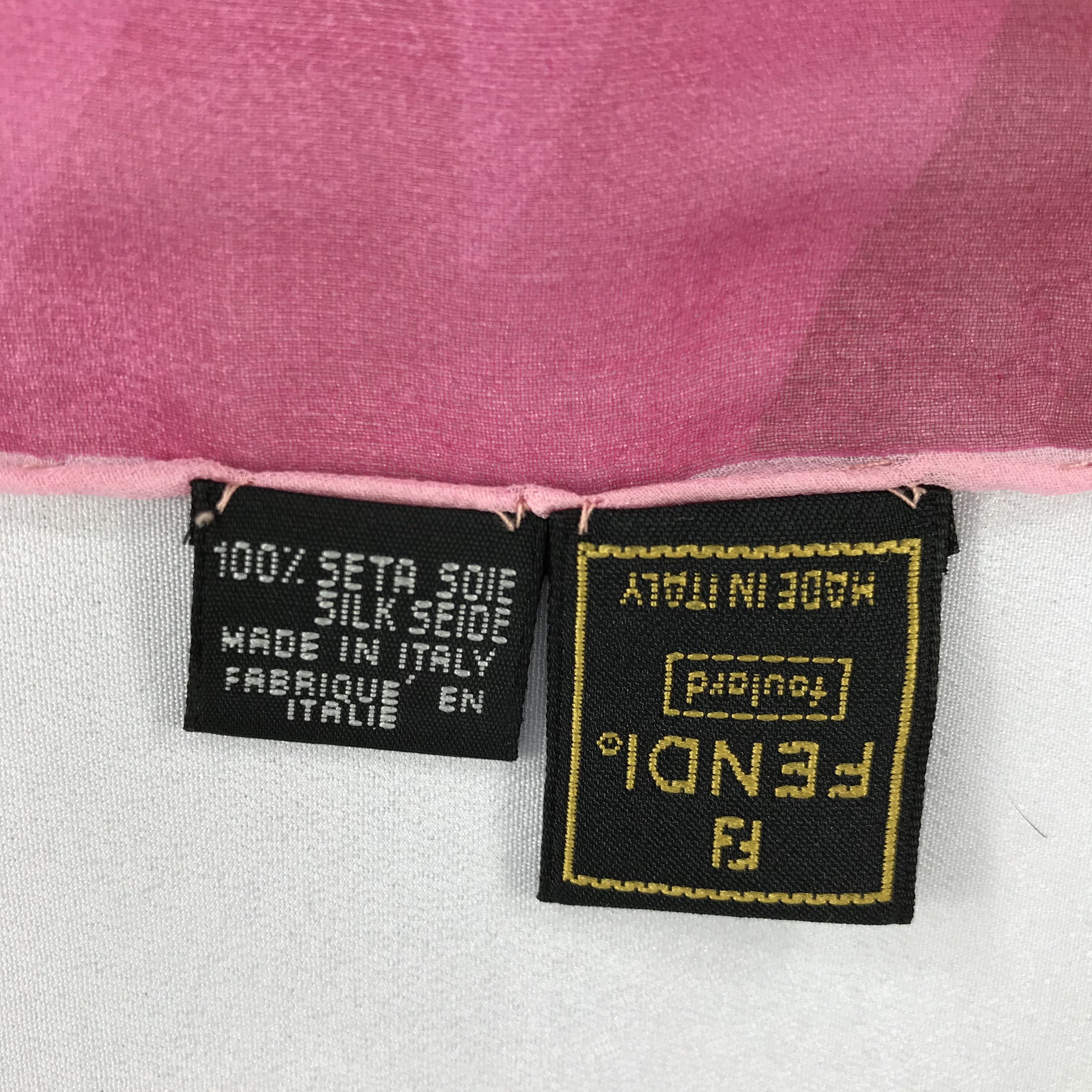 Vintage Vintage Fendi Silk Scarf Size ONE SIZE - 5 Thumbnail