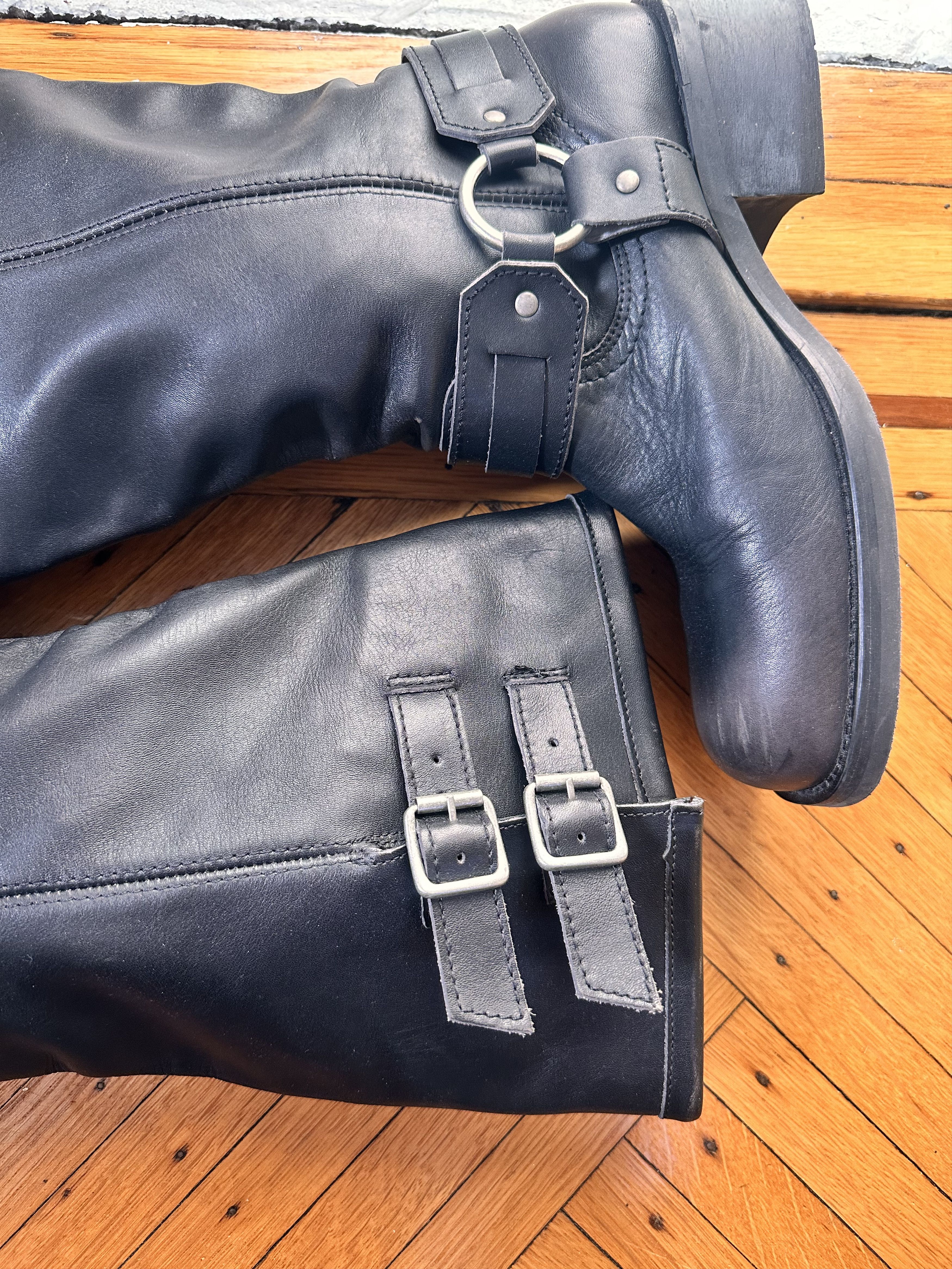 Cos COS Black Leather Biker Boots _ 41 EU/10 US Size US 10 / IT 40 - 4 Thumbnail