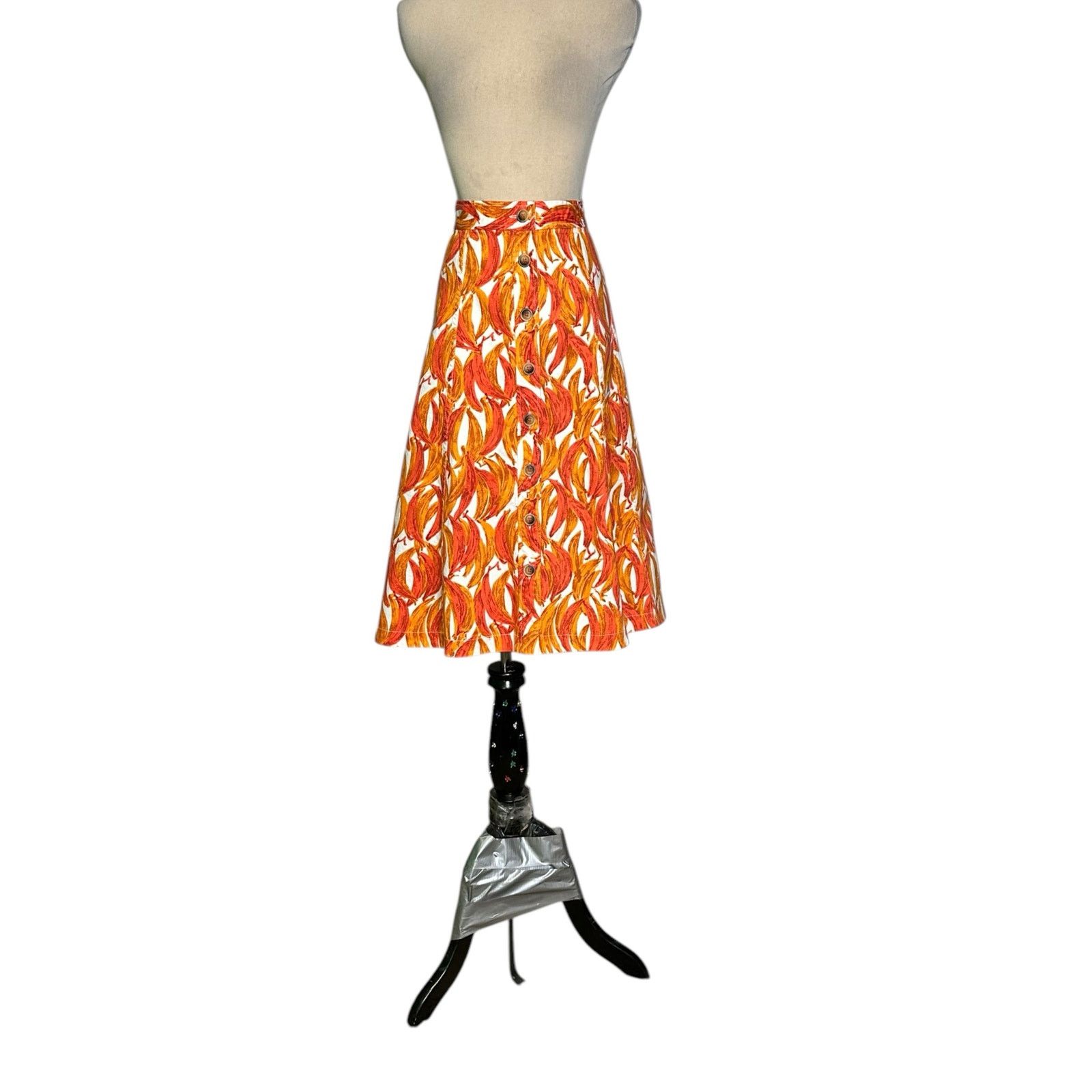 Anthropologie Anthropolgie Maeve Banana Grove Denim midi Skirt Size 12 Size 34" / US 12 / IT 48 - 1 Thumbnail