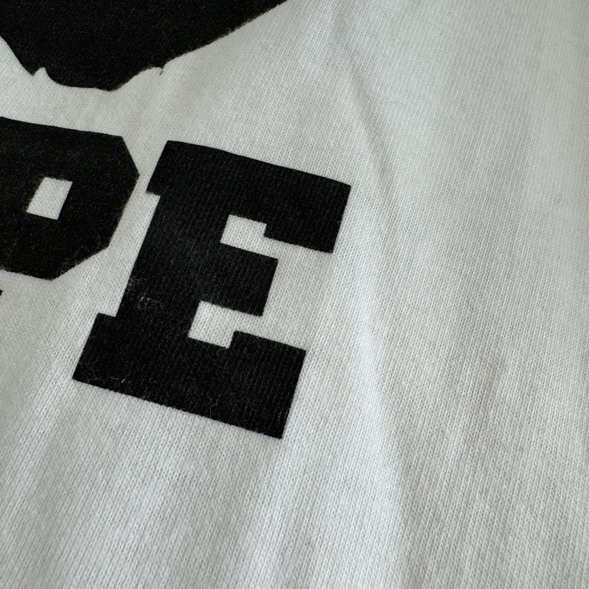 Bape × Nigo × Vintage OG Bape Hanes Beefy Black College Logo Tee Size US L / EU 52-54 / 3 - 12 Thumbnail