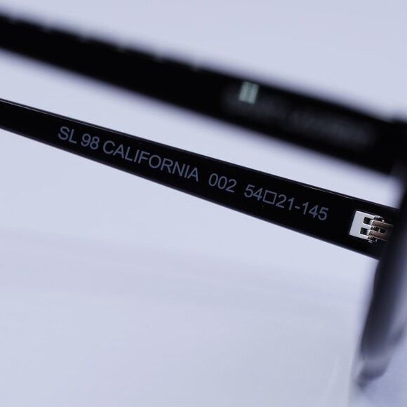 Saint Laurent Paris New Saint Laurent SL98 CALIFORNIA 002 Sunglasses - Black Size ONE SIZE - 6 Thumbnail