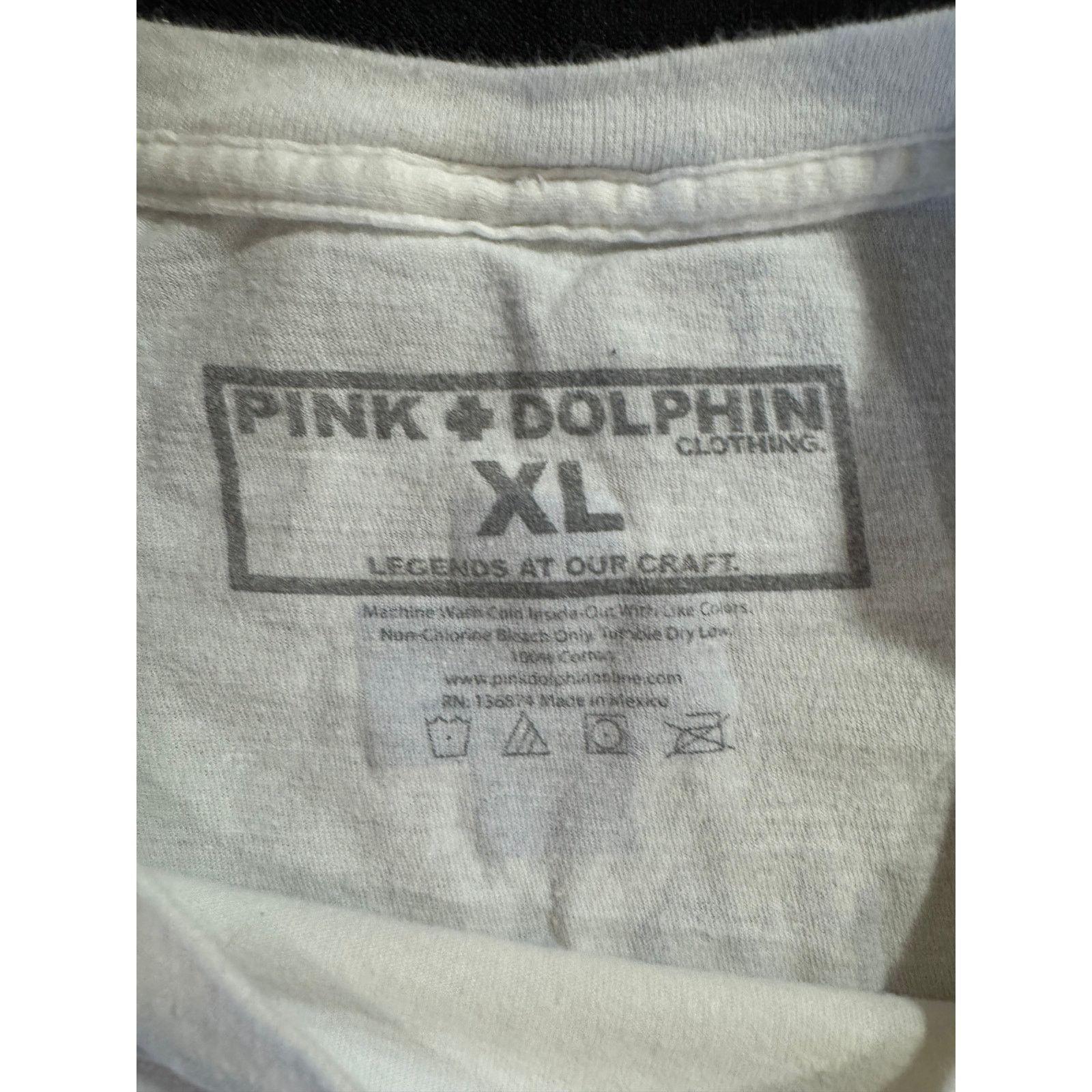 Pink Dolphin Pink Dolphin Clothing Tee Men's XL White Wave Vintage Size US XL / EU 56 / 4 - 2 Thumbnail