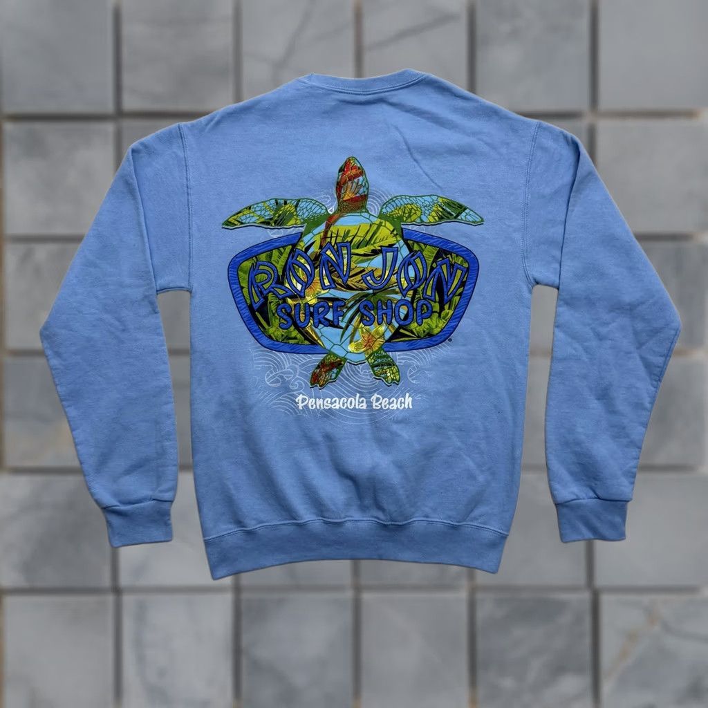 Ron Jon Surf Shop Ron Jon Surf Shop Sweatshirt Mens Small Blue Fleece Pullover Graphic Print Logo Size US S / EU 44-46 / 1 - 1 Thumbnail